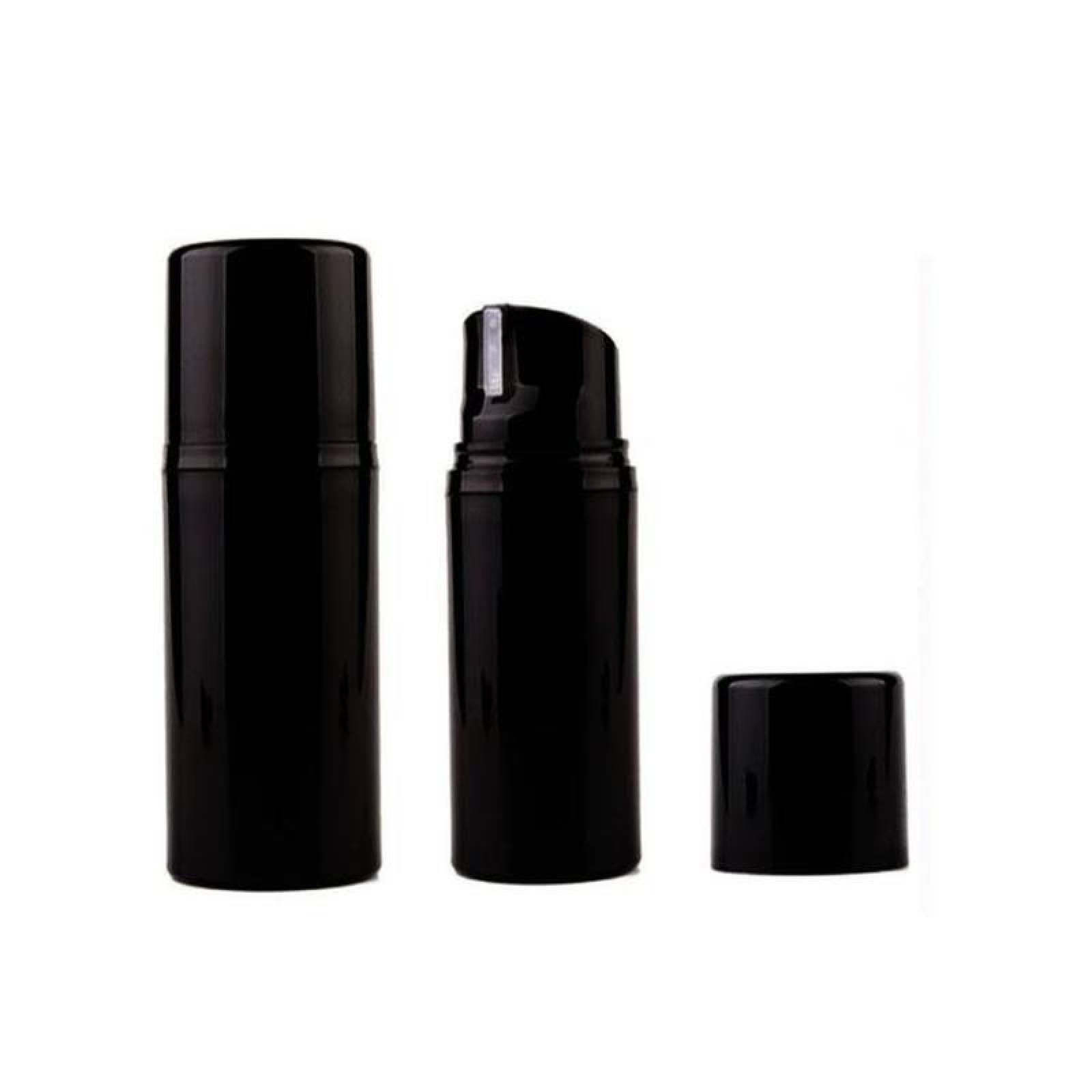 Envases Color Negro, MXBCE-001, 1 Pza, 80ml, Plástico Tapa Dispensadora, Negro,, BlackCream80