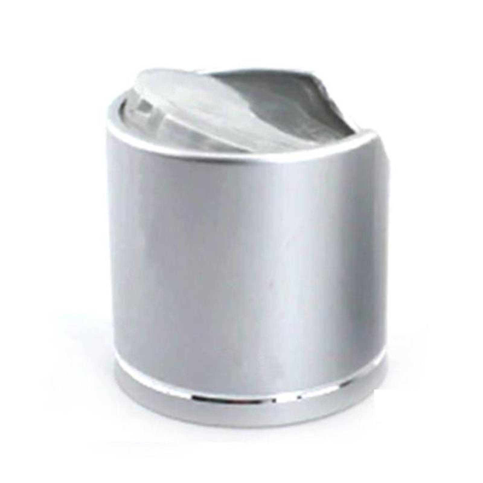 Tapa Plateada de Plástico, MXSIV-010, 50 pzas,Rosca 24/410, Disc Top, Plata, Plástico, DiscSilver-24-410