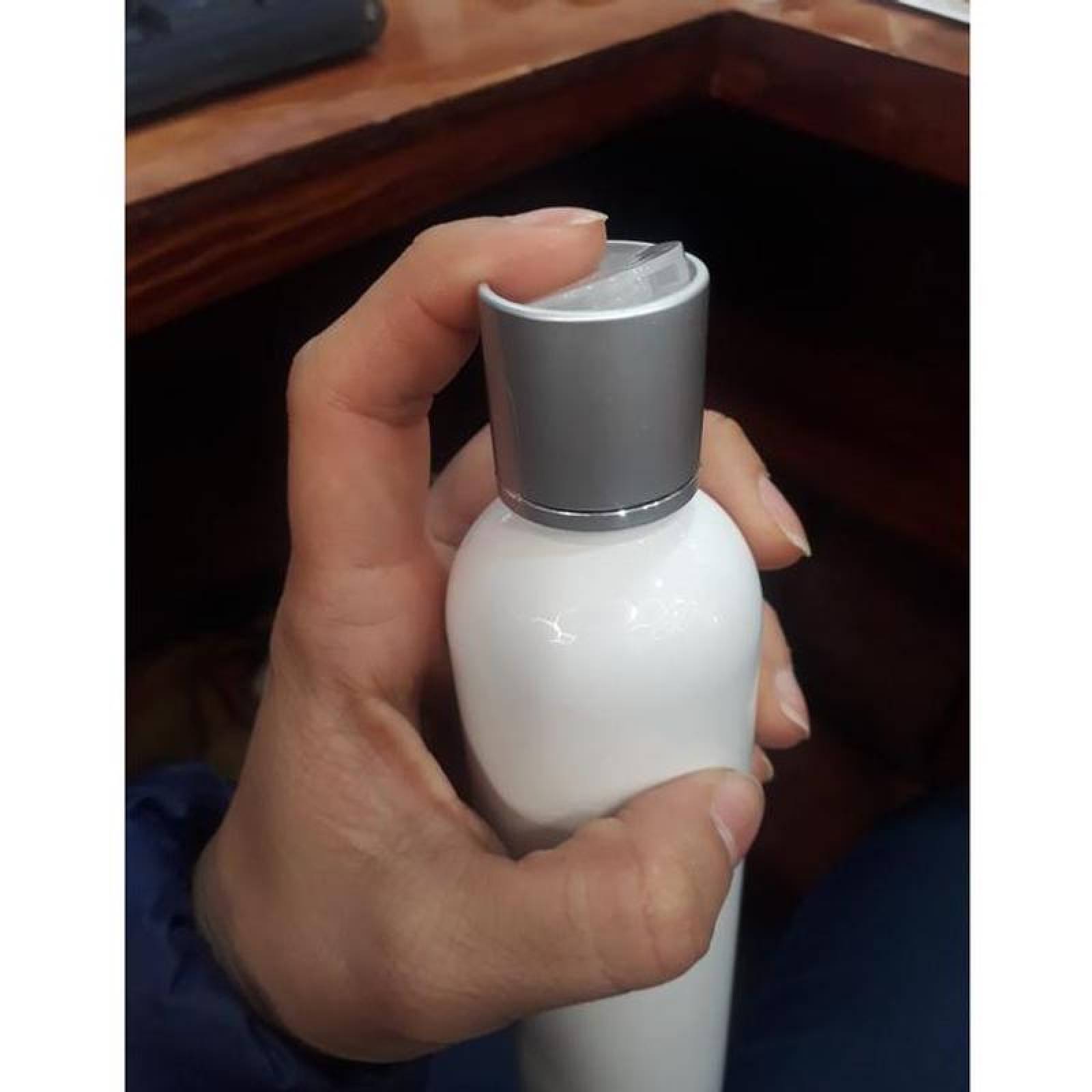 Tapa Plateada de Plástico, MXSIV-010, 50 pzas,Rosca 24/410, Disc Top, Plata, Plástico, DiscSilver-24-410