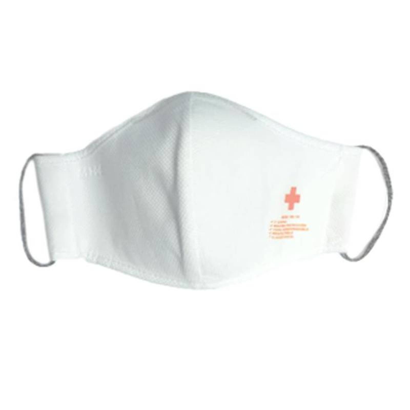 Mascarilla para virus Reusables, MXWHC-022 1 pza WhiteBlanco Lavable Non Woven 3 Capas, WhiteCross