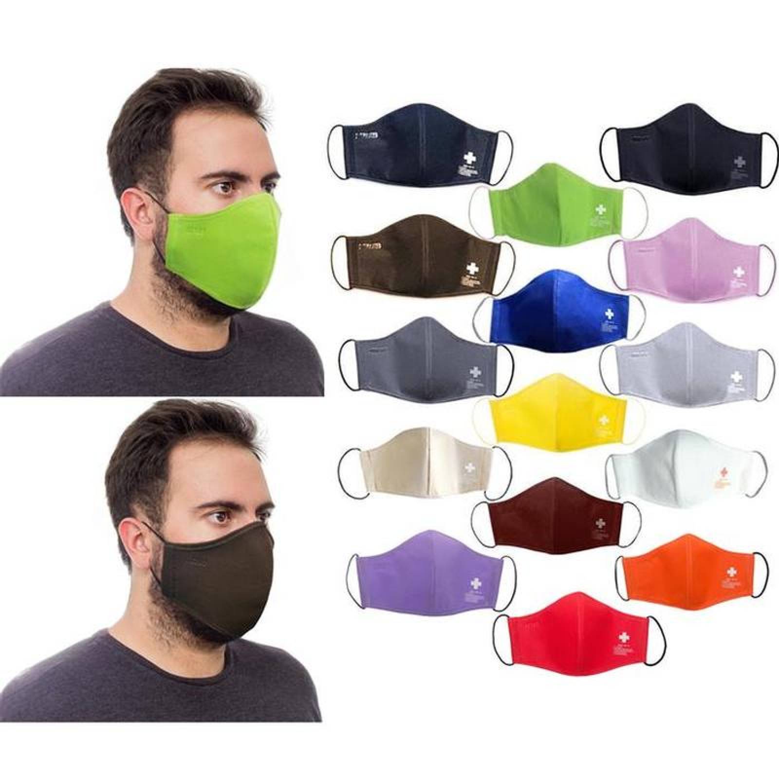 Mascarilla para virus Reusables, MXWHC-022 1 pza WhiteBlanco Lavable Non Woven 3 Capas, WhiteCross