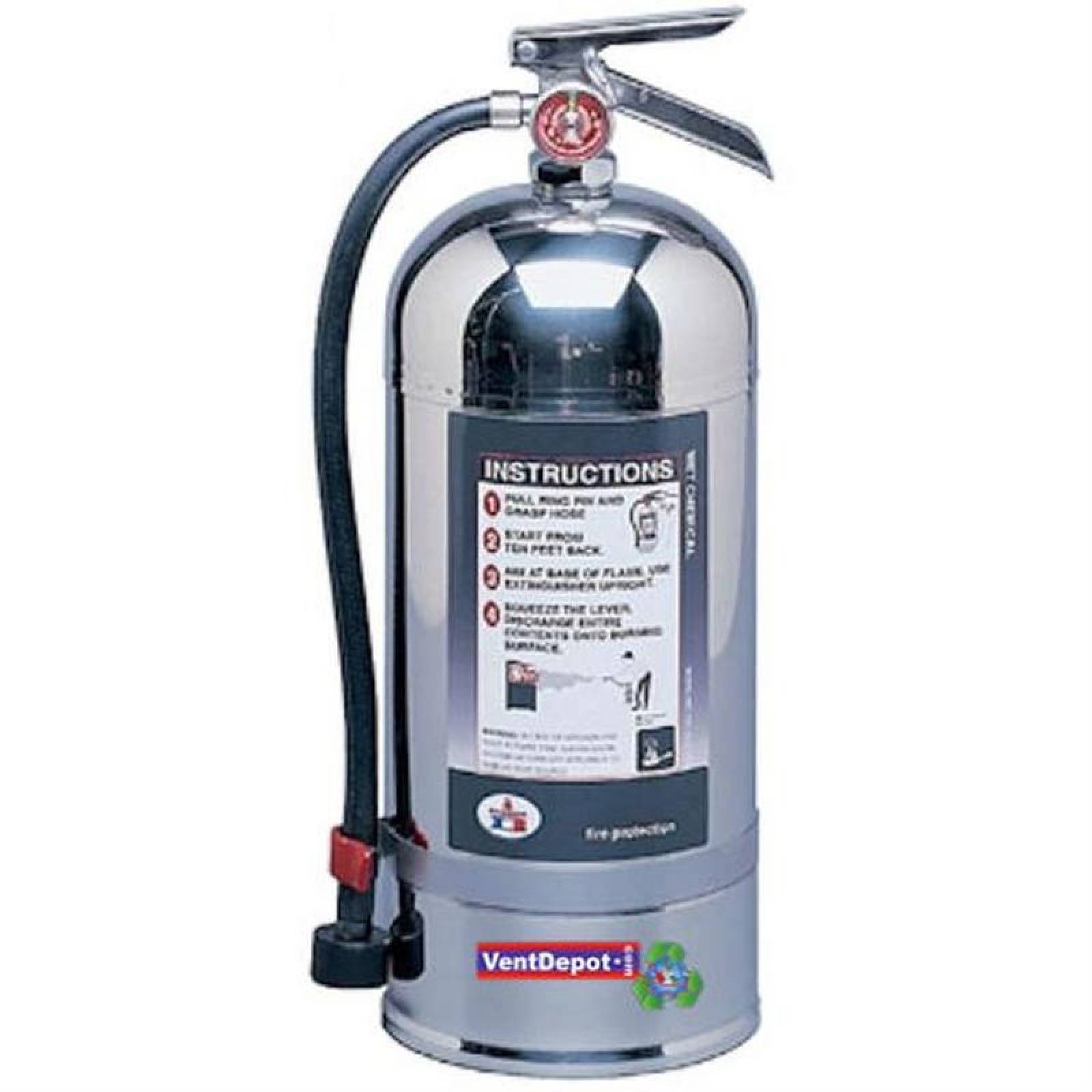 Extintor para Cocina Restaurante MXBCK-002-12 Clase K Tipo Químico Húmedo Acetato de Potasio 10Lts, BadCrom K