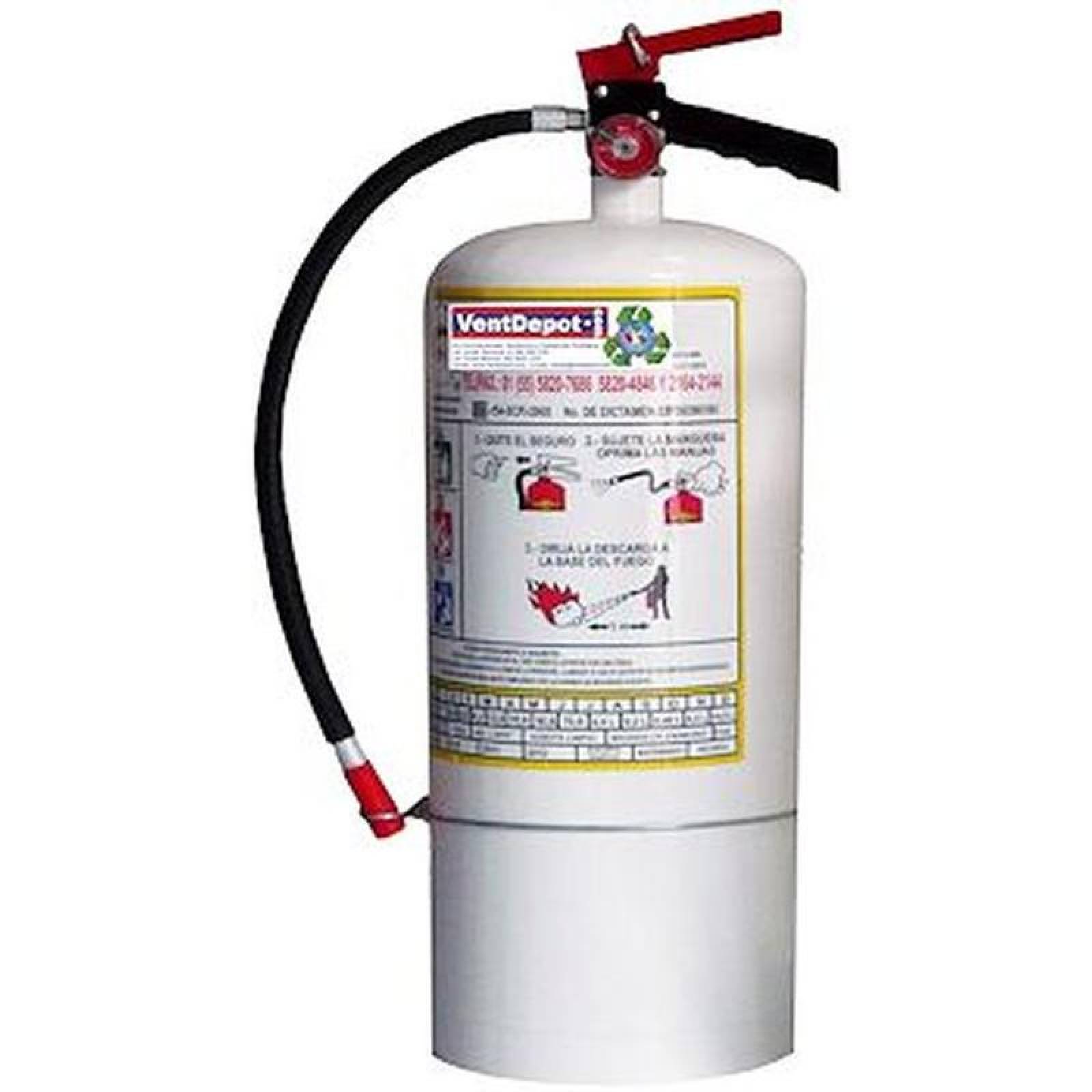 Extintor para Fuego Estadios MXHBB-001-23 Clase A B Tipo Líquido H2O y AR-FFF espuma 9Lts, H2O BubbleSafe