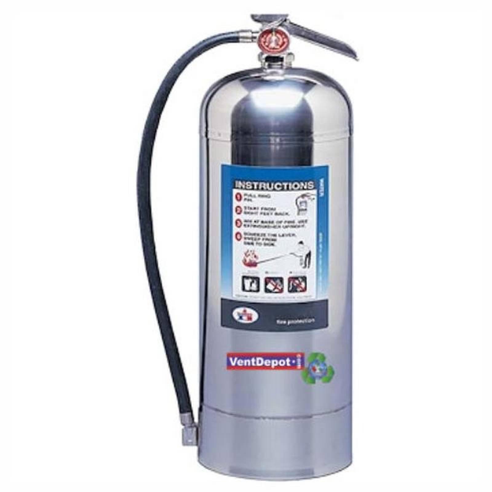 Extintor de Agua para Papel MXHFD-001-13 Clase A Tipo Líquido H2O 10Lts, H2O Flood