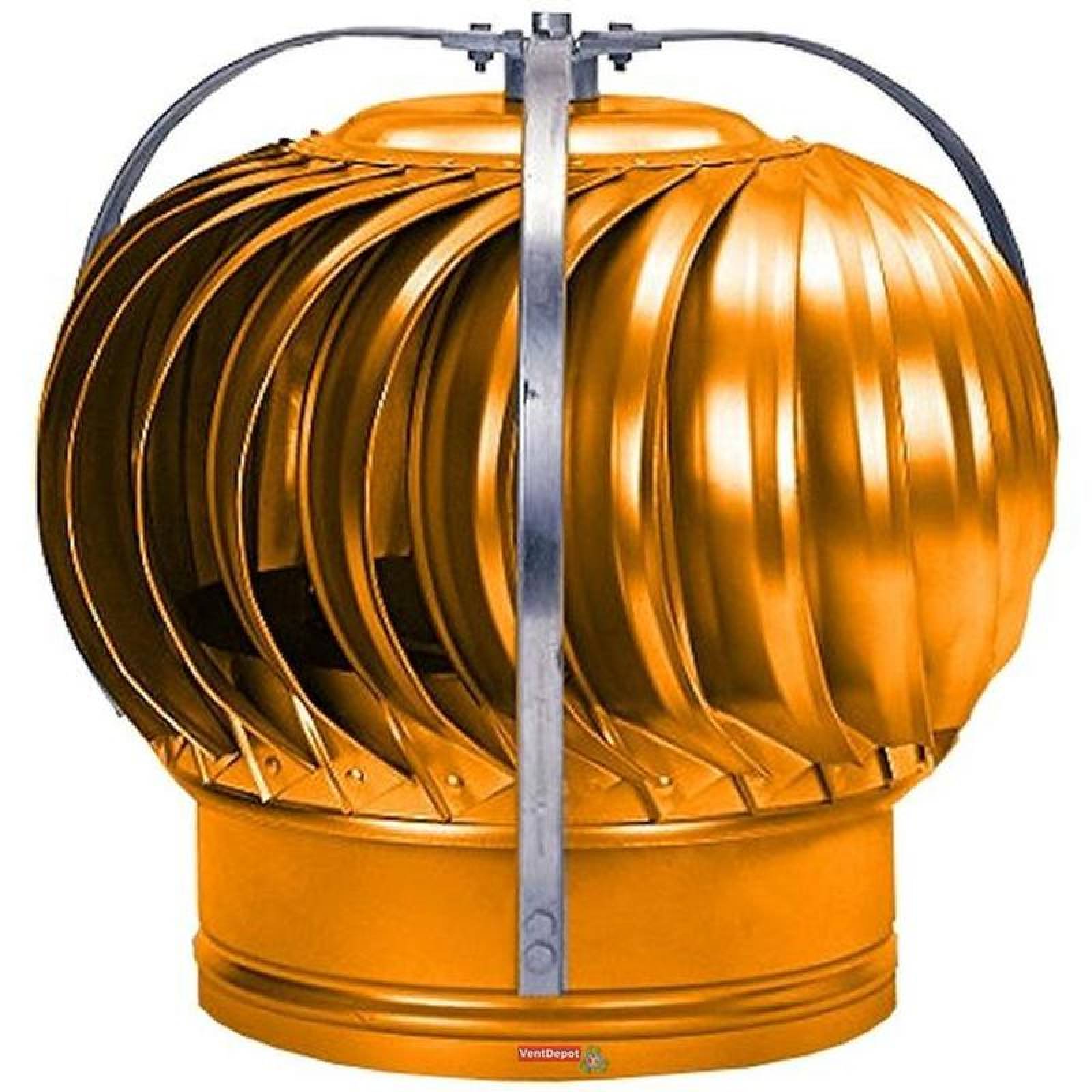 Extractor de Techo Casero, MXECO-002-1, 5" Diámetro Garganta, 136CFM, 231m3/hr, Cobre, Sin Base, Refuerzo Externo, EmpiCop