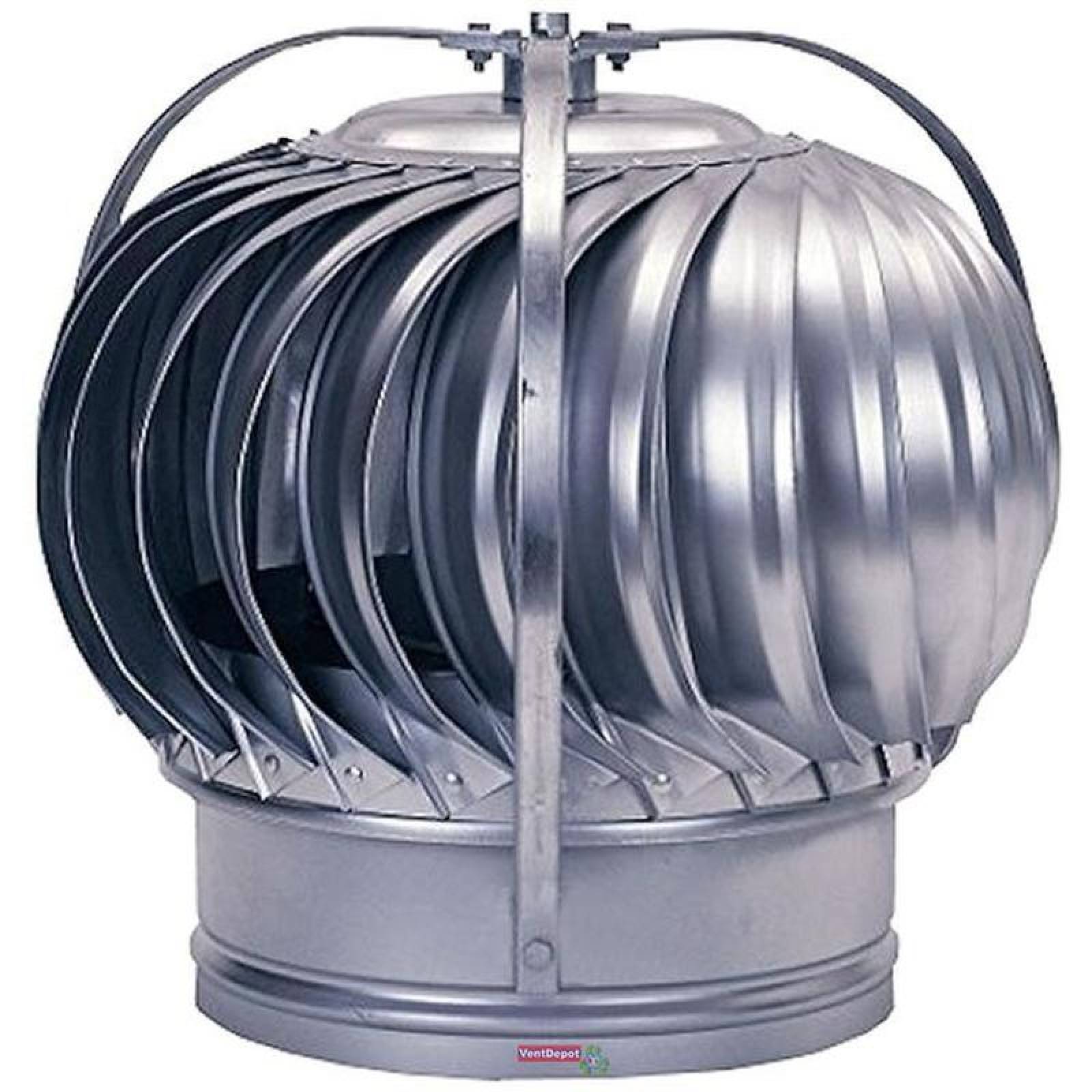 Extractores de Techo de Humo, MXEMP-005-1, 8" Diámetro Garganta, 255CFM, 433m3/hr, Aluminio, Sin Base, Refuerzo Externo, EmpiAlum