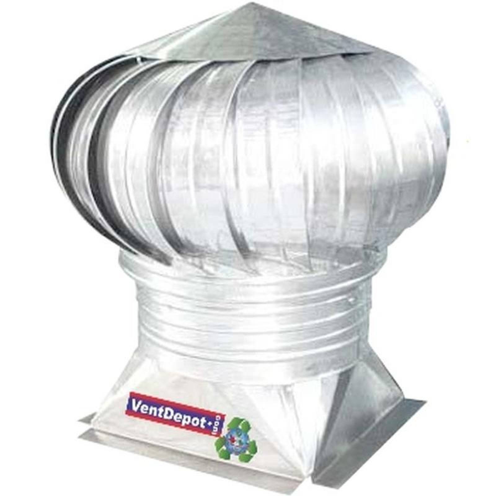 Extractor Gravitatorio de Aire, MXNOX-005-6, Garganta de 40" Diámetro, 11157m3/hr, Turbina, Base Plana Estándar, Acero Inoxidable 304,, InoxWind