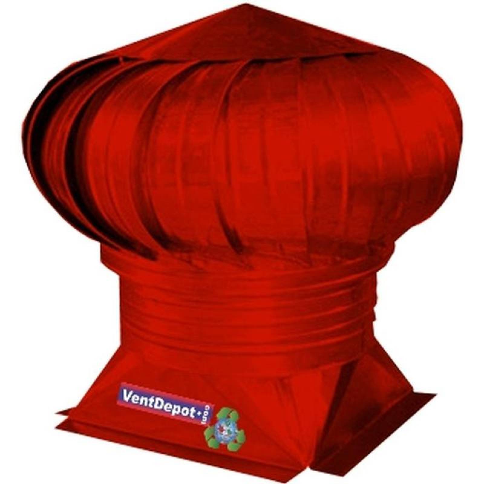 Ventiladores de Aire Sucio, MXRDV-002-1, Garganta de 14" Diámetro, 1788m3/hr, Turbina, Base Plana Estándar, Galvanizado, Rojo, Pintura Horneada,, RedDevil