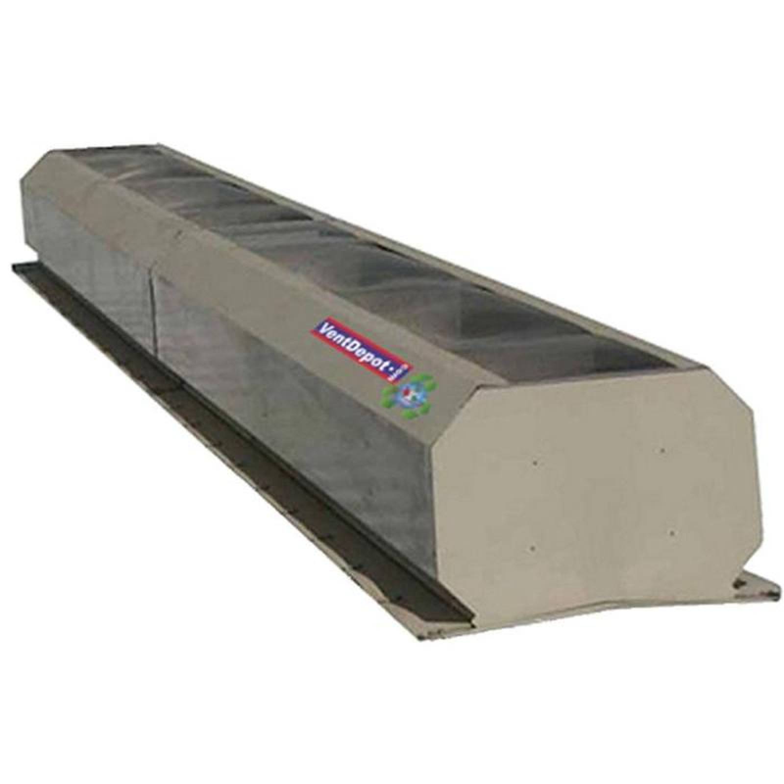Extractor de Aire por Gravedad MXHPO-019 18" garganta 3m,LongitudGalvanizadodos aguas C,22cmallac5soportes HurricanePro