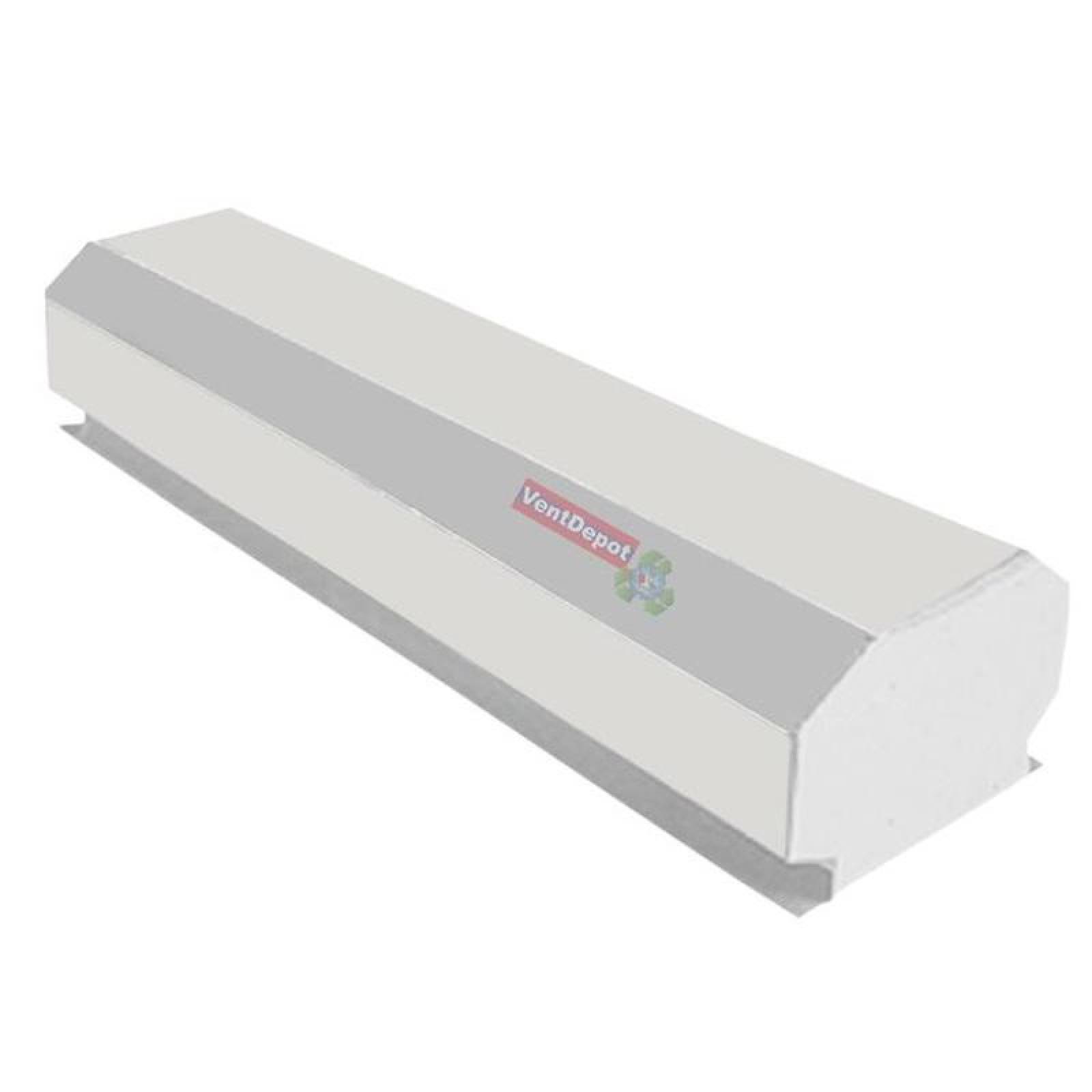 Ventilador Gravitatorio Ahorrador MXRGV-015 12"garganta 220cm largo Pintro Blanco techo a 1 aguaCal,22cmalla RidgeVentor