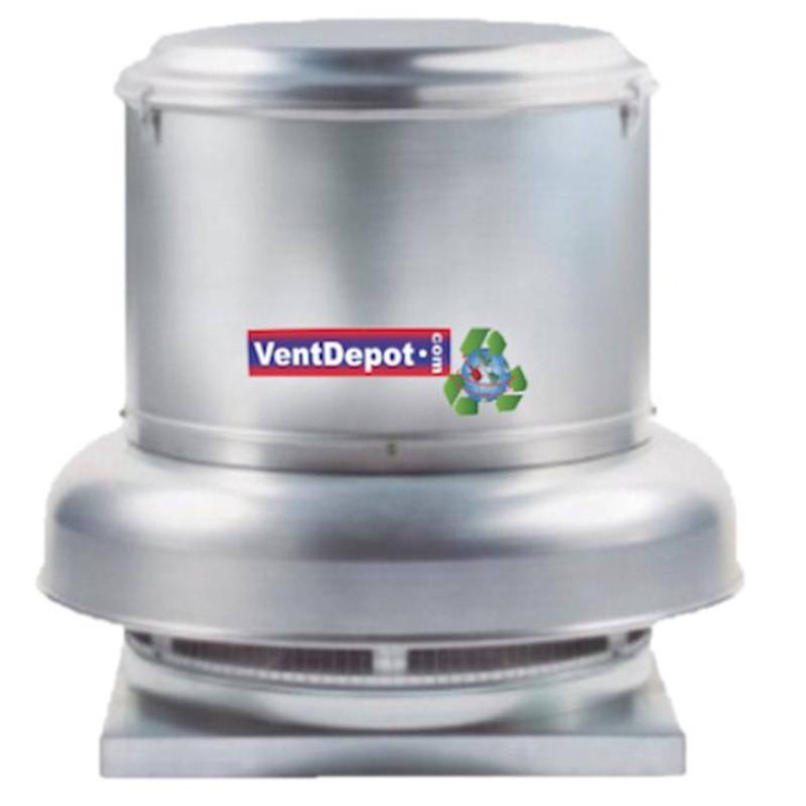 Extractor Centrifugo Industrial, MXCER-004, Rotor 10" Diámetro, 1610m3/hr, 1/4HP, 127V, 60Hz, 2.8A, 54dB, c/polea, CentriRoof