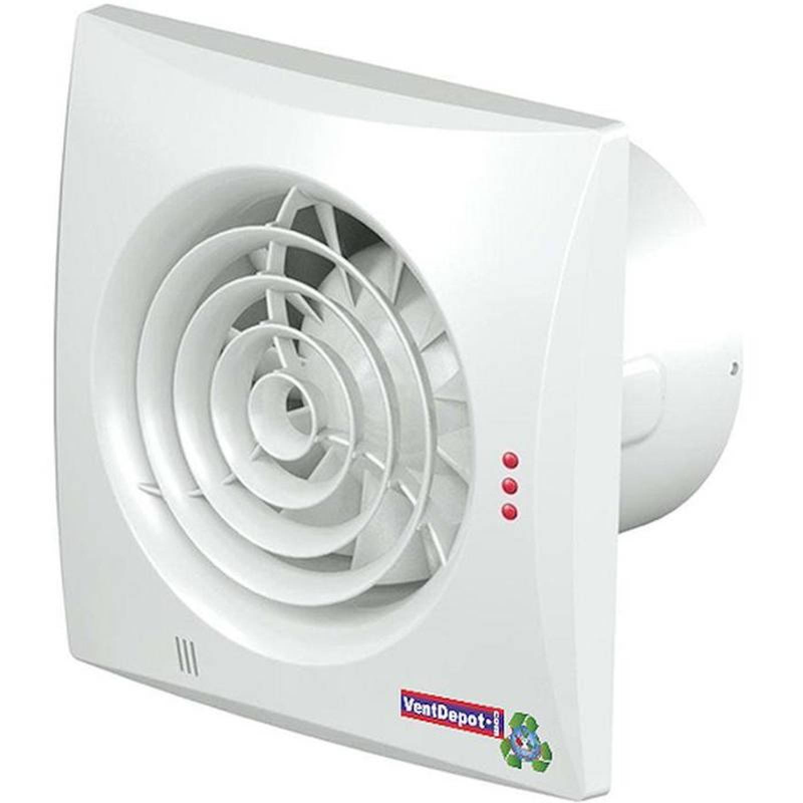 Extractor Axial para Baños MXAKM-001-6 Ducto 4" Diámetro 96m3hr 120V1F60Hz 8W 0,05A 25dB AxiKam