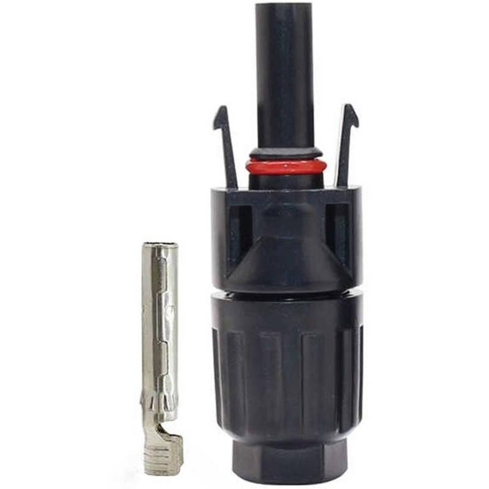 Conector de Cable Solar, MXSCT-025, Macho, 100 Pz, MC4, 600-1000V, 20-30A, Cobre y Estaño,, SolarConnect