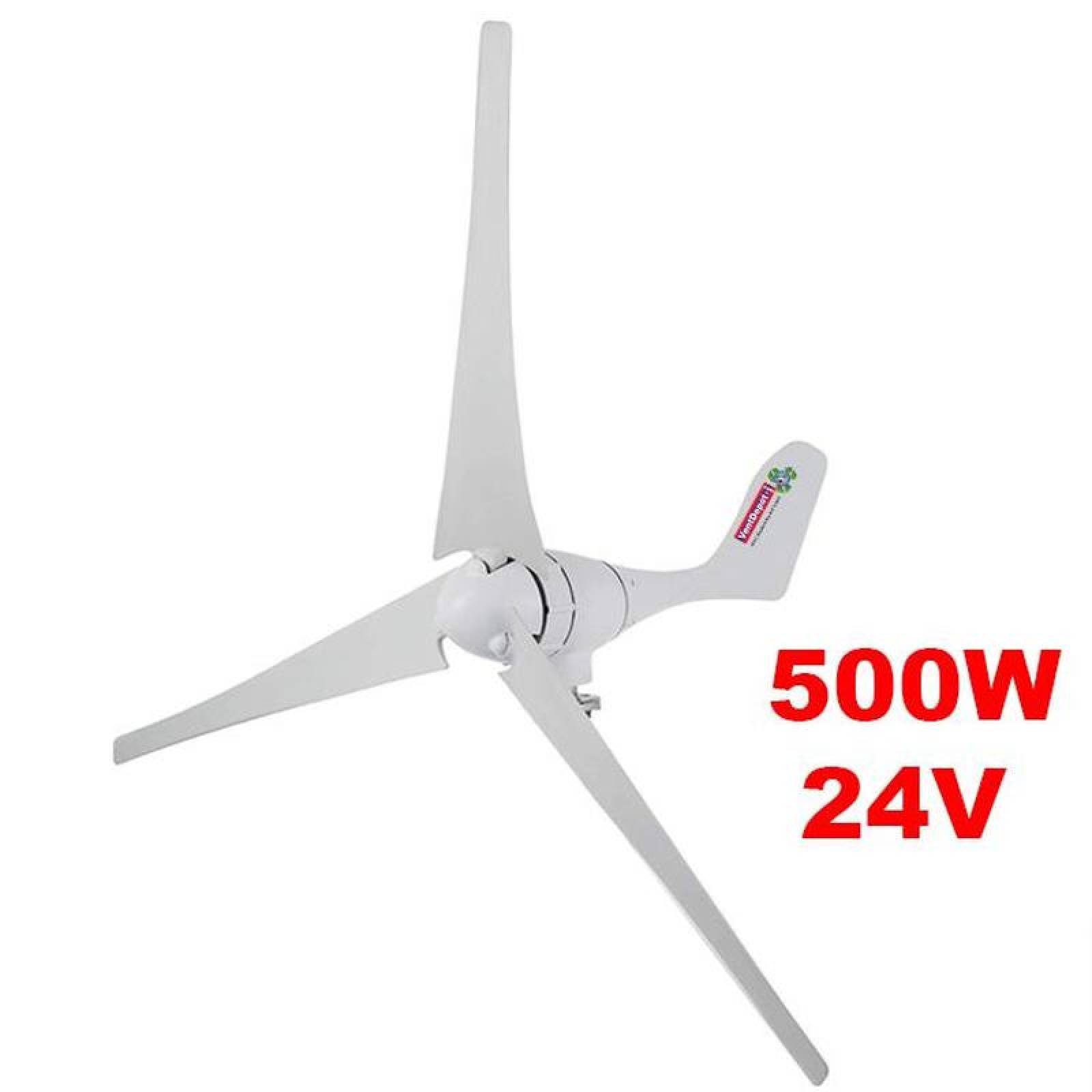  Aerogenerador  Industrias, MXBZY-002-5, 500W, 24V, Vientos de 2.5 a 45m/s, 3 Aspas, -40C a 80C, Breezenergy