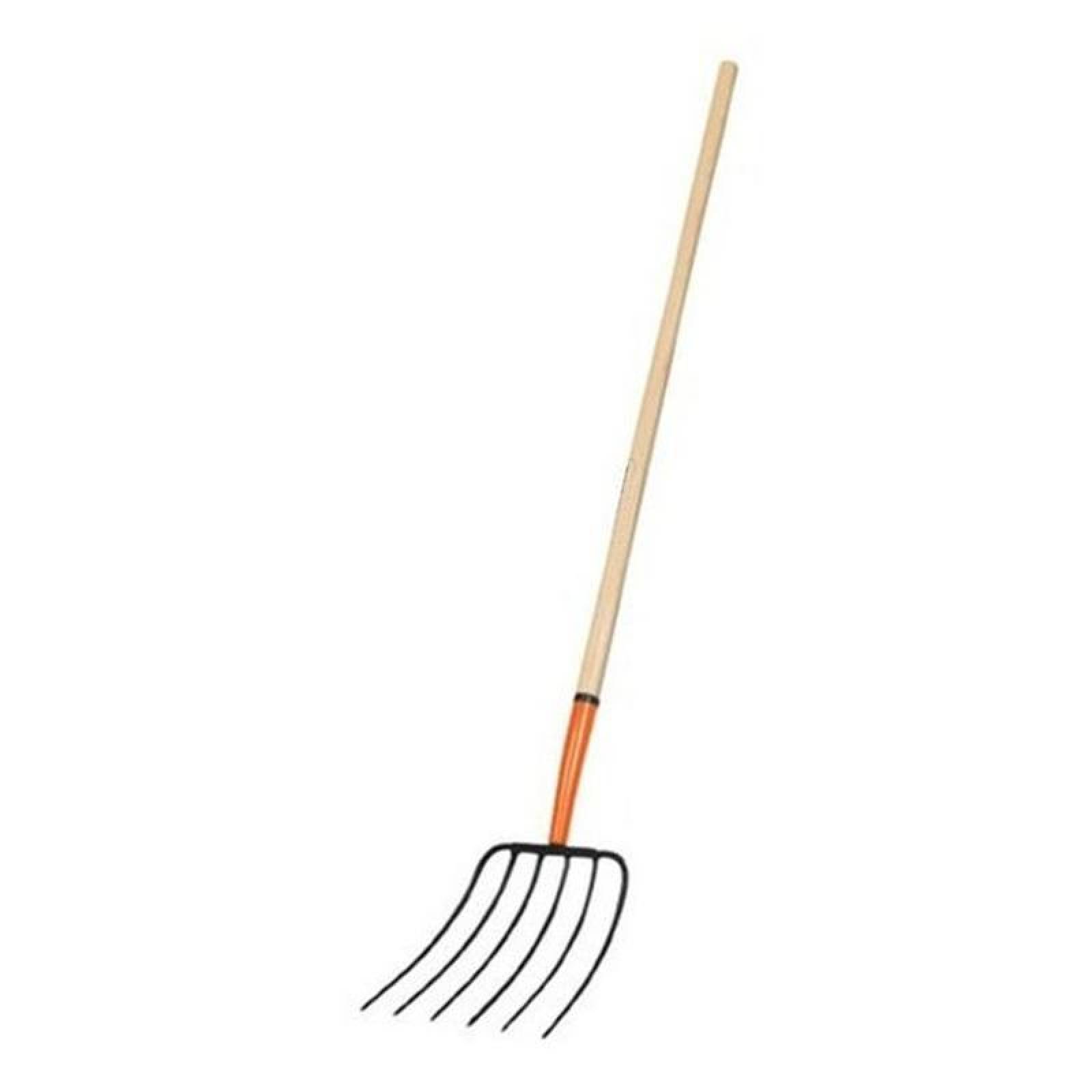 Herramienta para cultivar frijol MXSIH-001-19 6 Dientes 10" Ancho Dientes 14 12" Largo Dientes 54" Longitud de Mango Madera y Acero SixTeeth