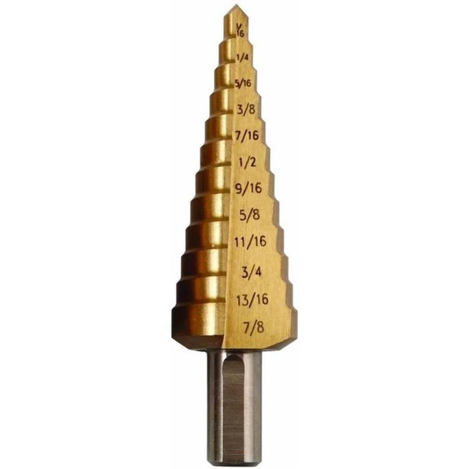 Broca para perforar cobre MXSGG-001-6 18-12" 14"Zanco Escalonada Acero Alta Velocidad StaggeredBits