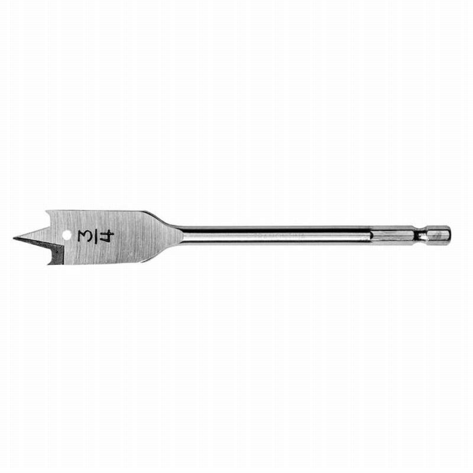 Broca para Madera con punta MXFHN-008-1 1 12" Recto Acero sae 1060 FlatHand