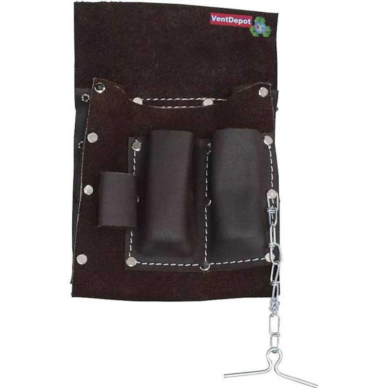 Estuche económico para herramienta MXHNN-001-26 4 Bolsillos 100porciento Piel de Bovino HandyCase