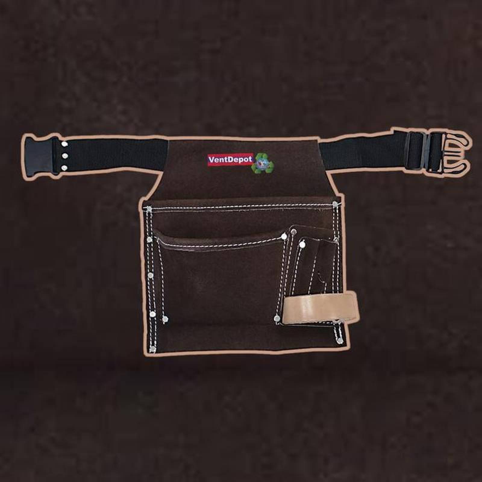 Bolsa para cargar clavos MXSOA-001-13 3 Bolsillos 100porciento Piel de Bovino StorageBelt