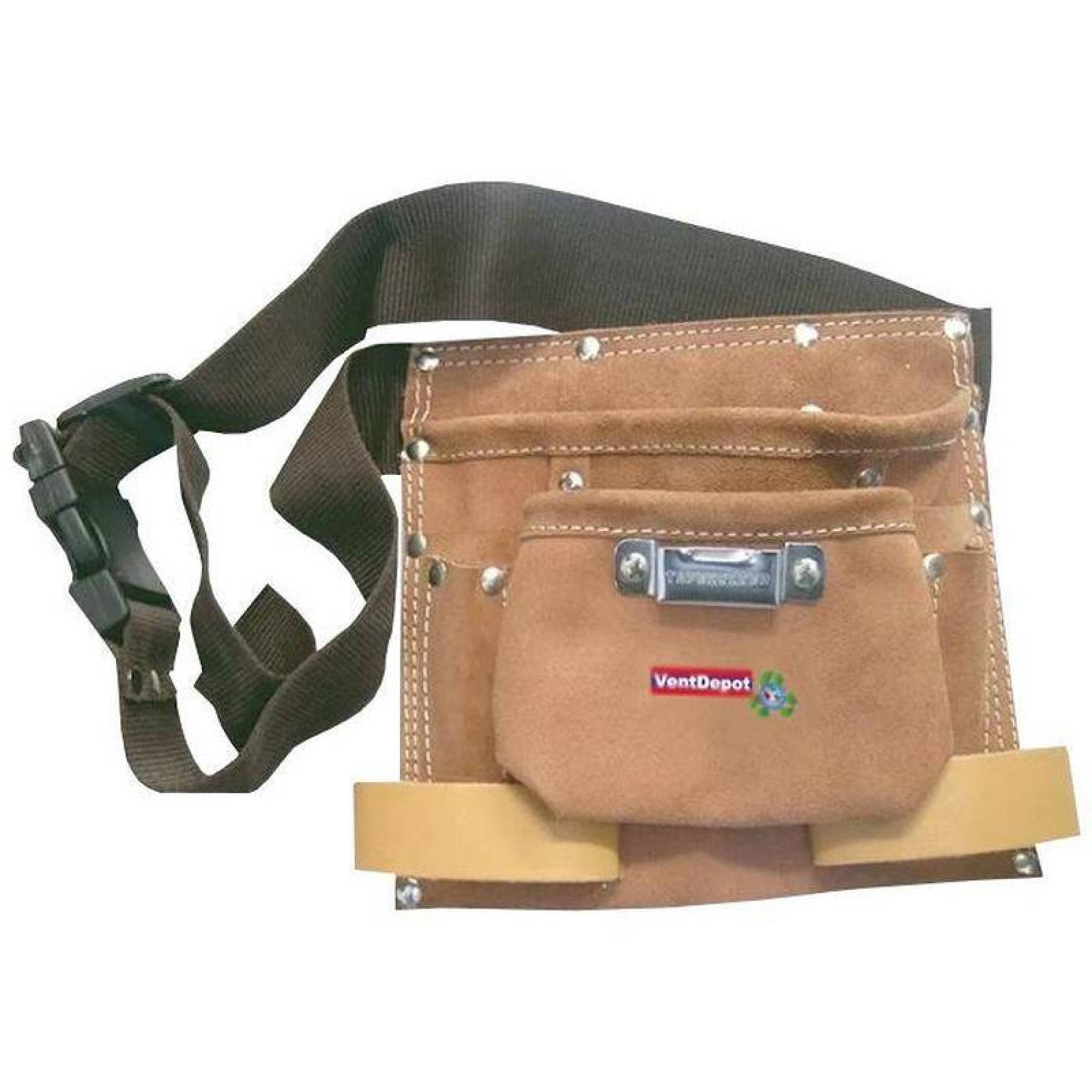 Porta Herramientas de piel MXTOB-001-7 4 Bolsillos 100porciento Piel de Bovino ToolBelt