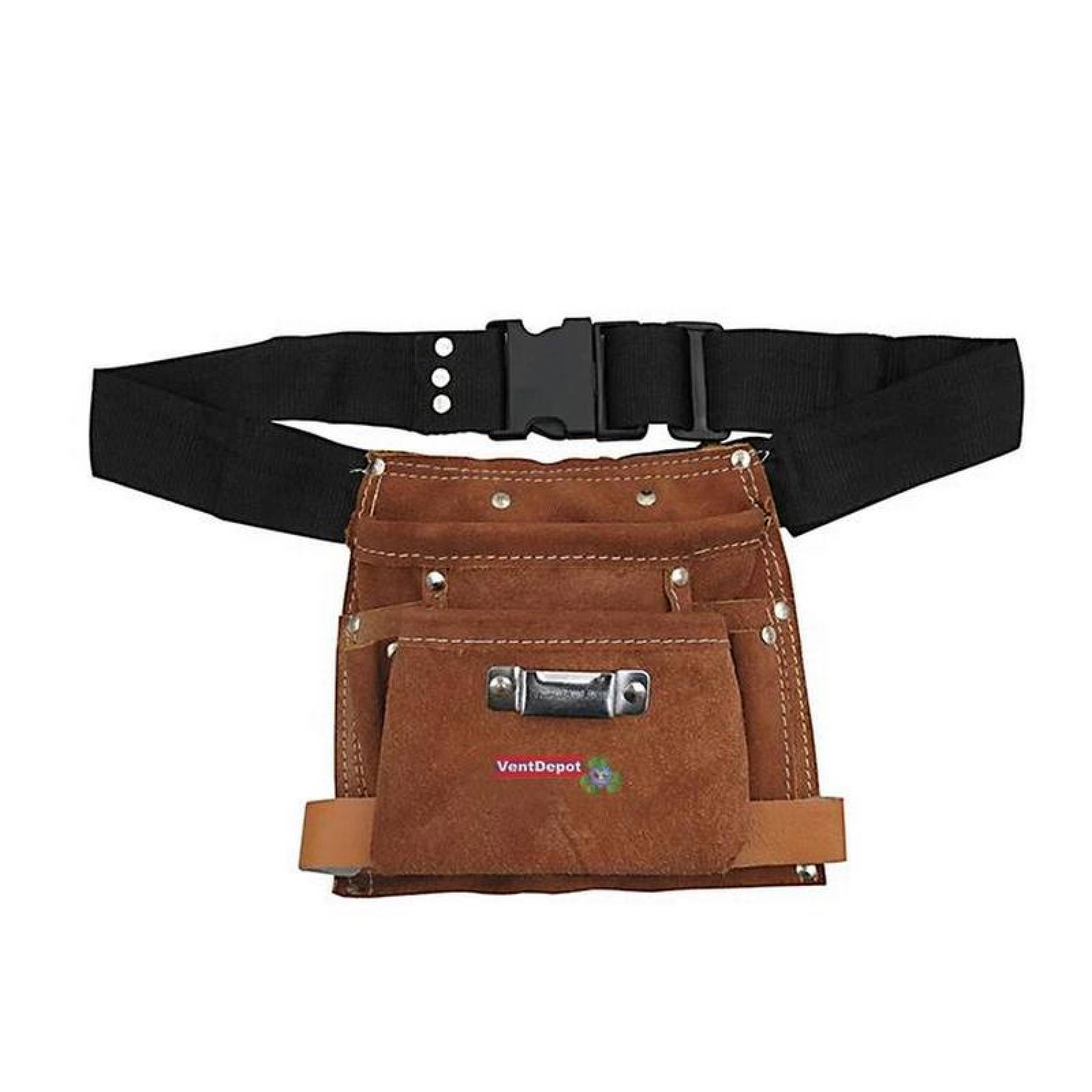 Porta Herramientas de piel MXTOB-001-7 4 Bolsillos 100porciento Piel de Bovino ToolBelt