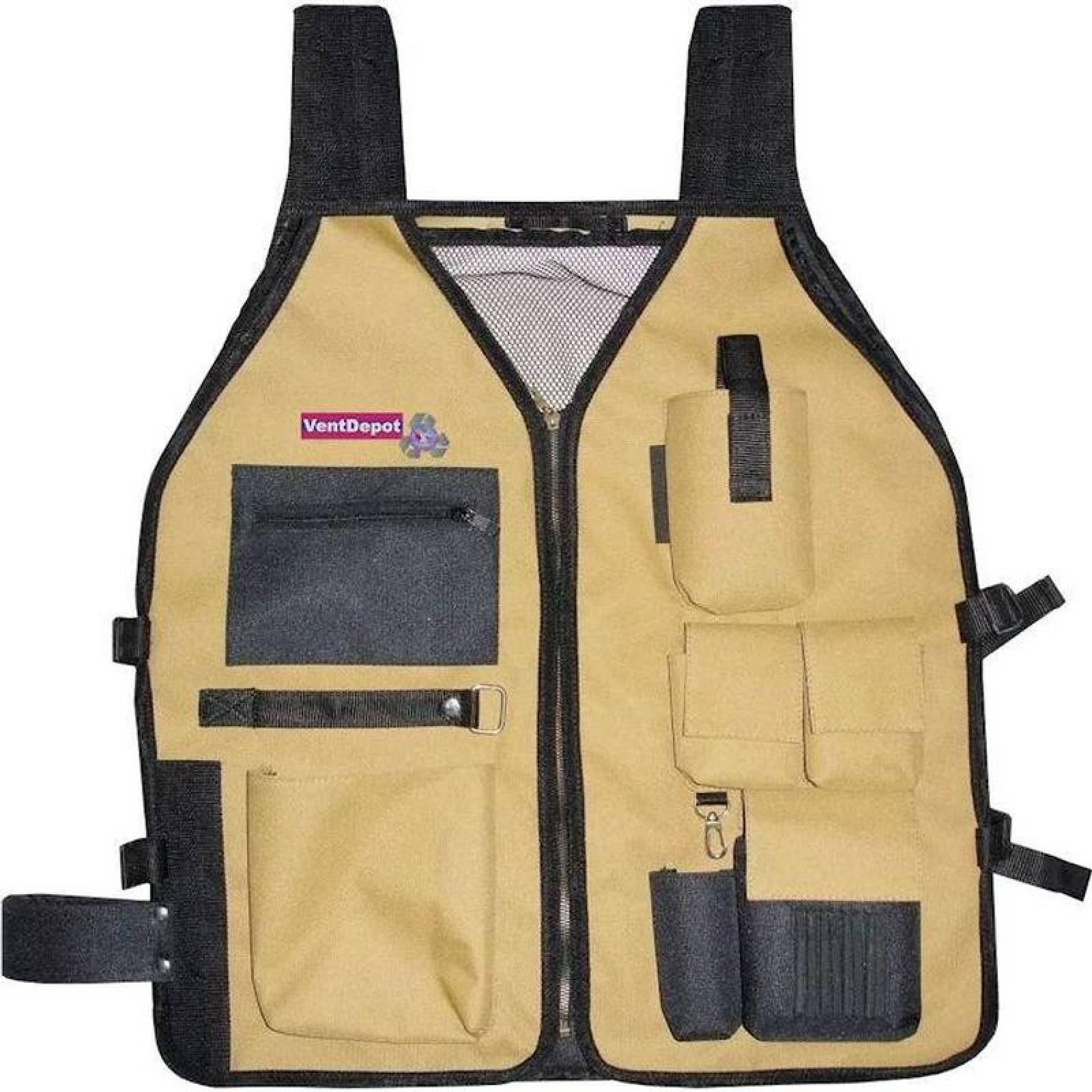  Chaleco para Herramientas, MXTVV-001-3, 6 Bolsillos, Tela Poliestér, ToolVest