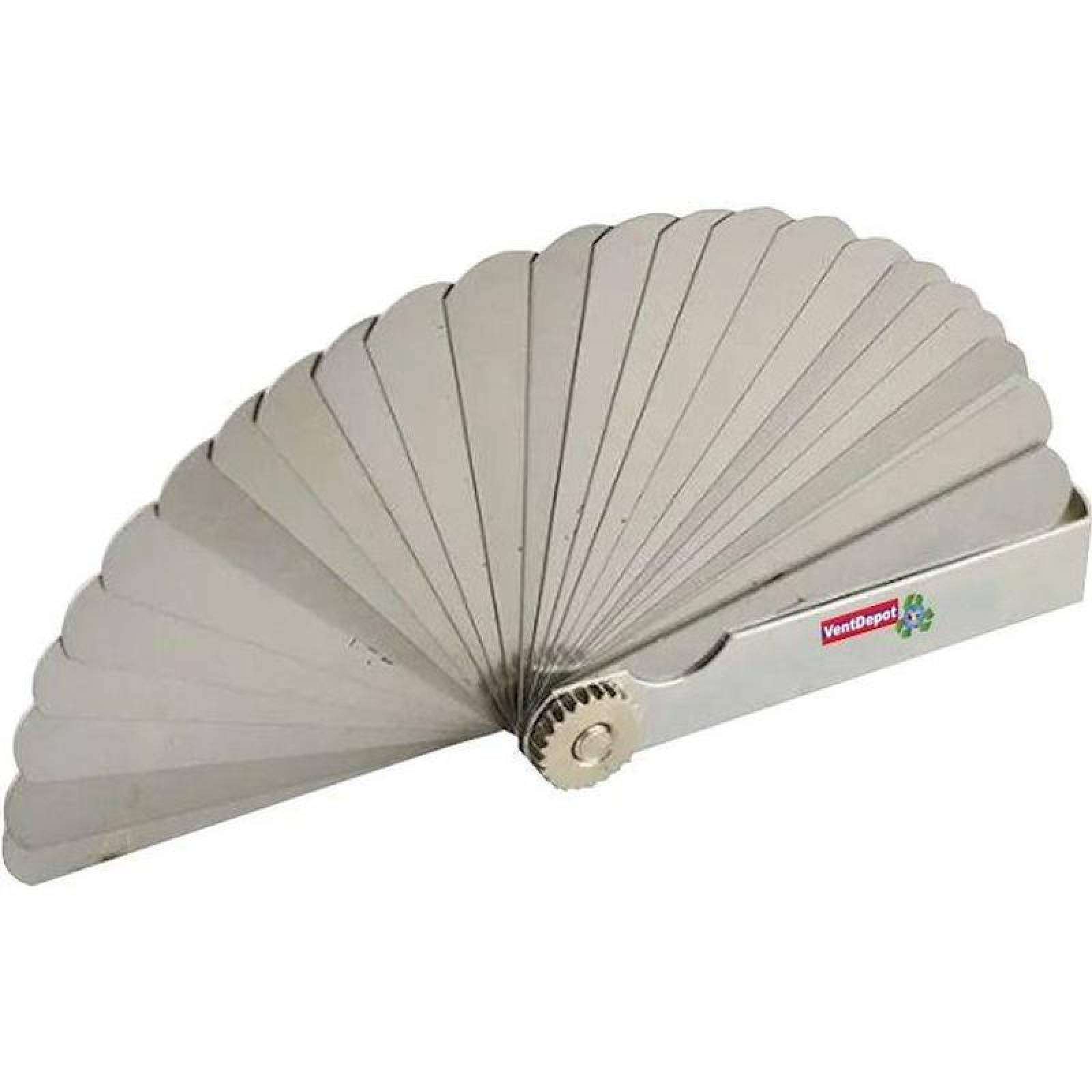 Calibrador en inches y mm MXLMM-002-1 25 Hojas 0,04 a 0,100 mm Medida Métricas LeavesMetal