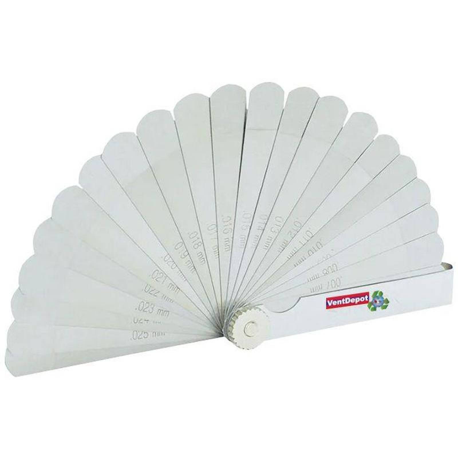 Calibradores limite de 22 hojas MXLVC-001-14 22 Hojas 0,102 a 0,686mm Medida Métricas LeavesCal