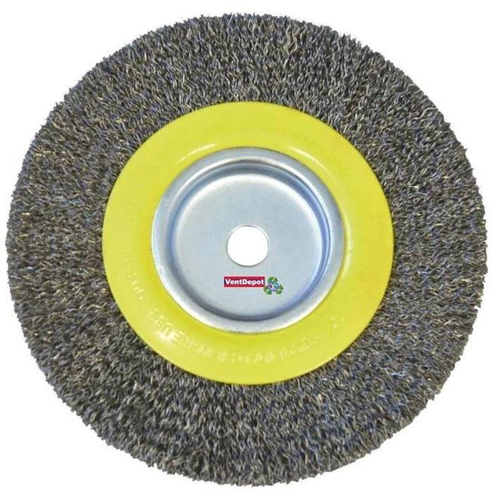 Cardas para eliminar pinturas MXSFG-001-13 6" Diámetro 34" Espesor 600RPM Máx, Alambre Acero Alto Carbono ShafGrinding