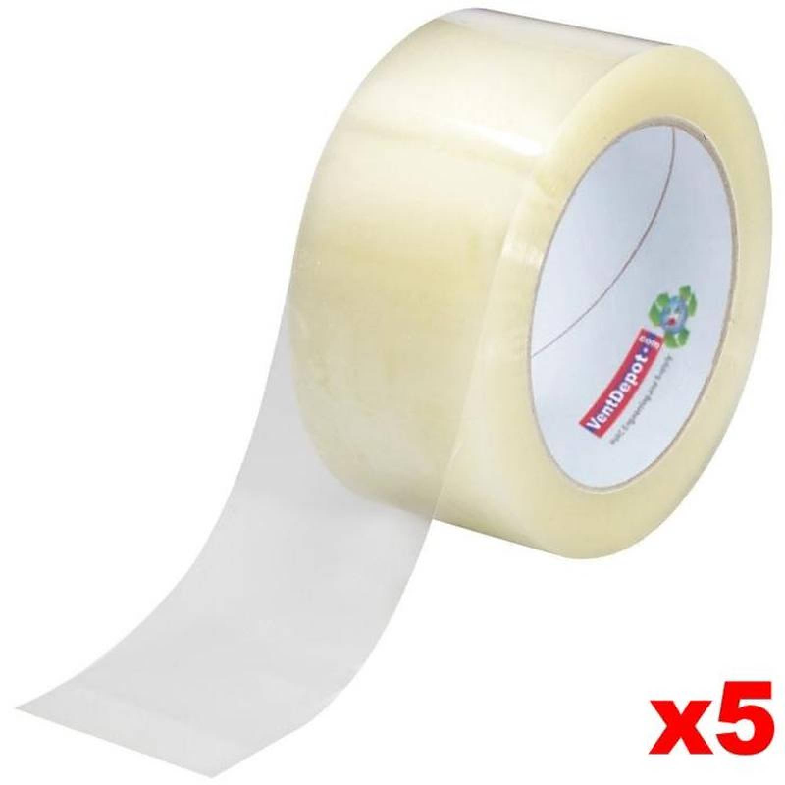 Cinta Adhesiva Uso Escolar MXCPE-002-1 Grosor 0,045 Ancho 2" Metros x Rollo 40m 5pzs, CrystalTape