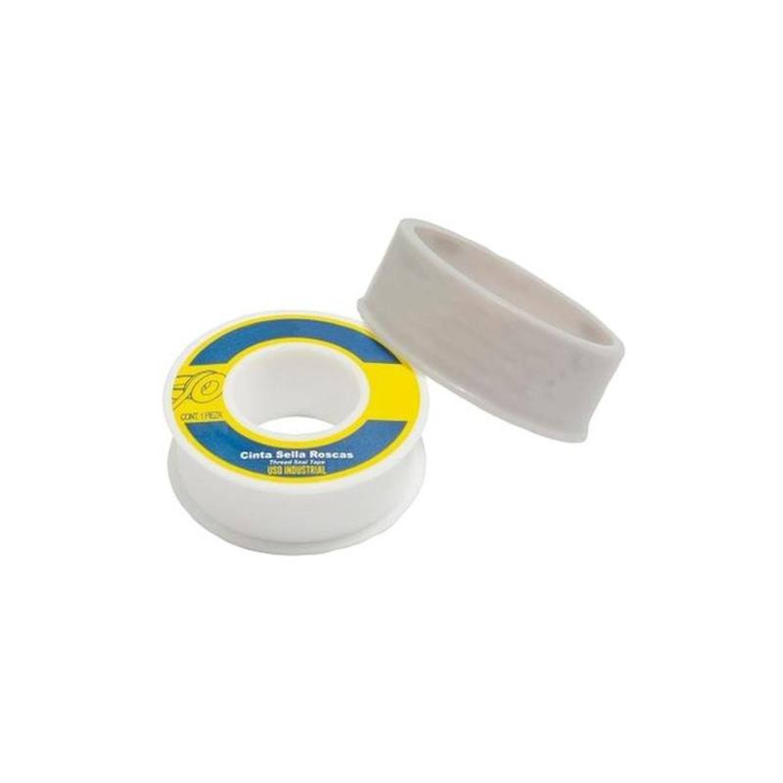 Cinta Teflon para Conexiones MXPPE-001-1 Densidad 0,95 gcm³ Elongación 14porciento Ancho 12" Metros x rollo 13 1pz, PipeTape