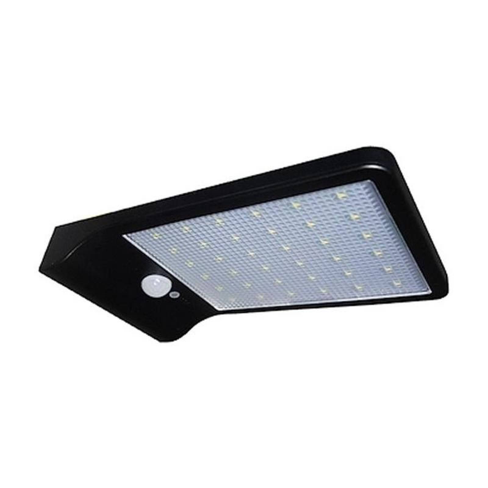 Proventa Foco solar exterior doble con sensor luz cálida IP65 negro