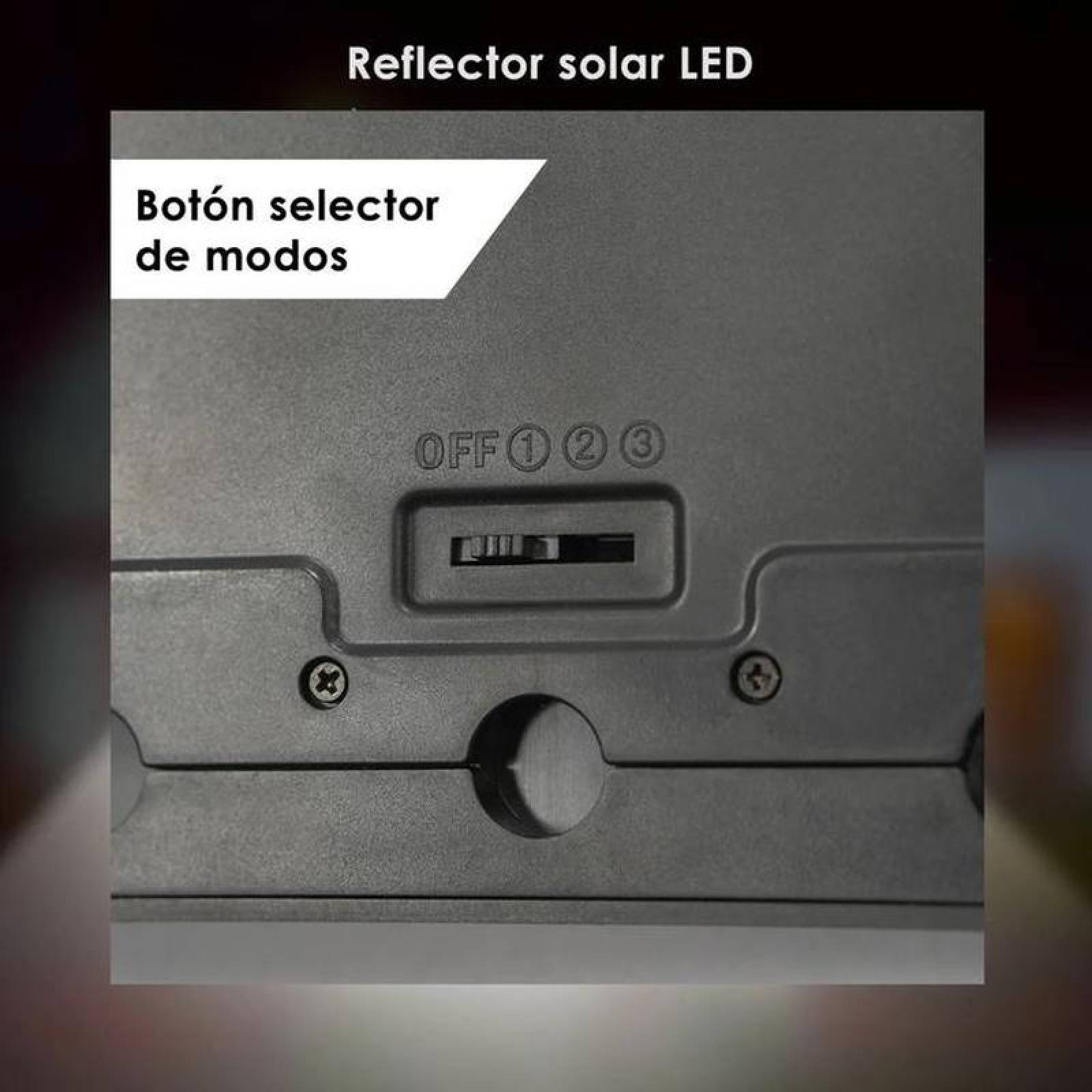 Reflector de Luz Blanca Solar MXSRL-001-9 Blanco Frío 1,32W Batería de Litio 6V IP65 8hrs Negro SolarLitom