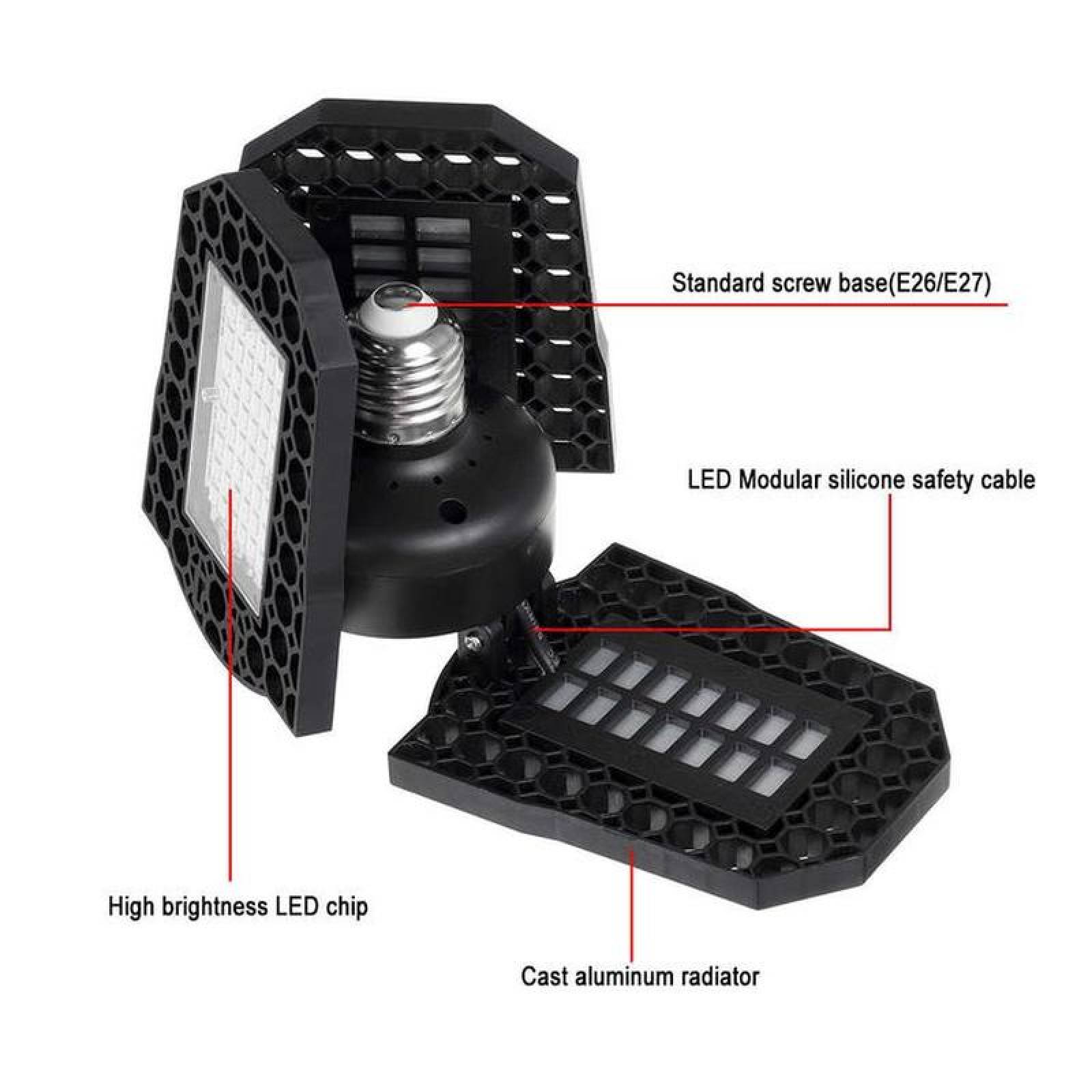 Lampara para Hidroponia, MXHYH-006-2, 10Pzas, 110/220V, 126LED, 5000hr, Plástico, Fotosíntesis y Crecimiento de Plantas,, HoneyLight