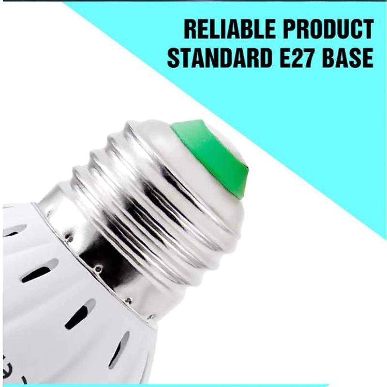 Foco LED Limpieza UVC, MXBCT-009-1, 25 Pzs, 15W, 110V, 60LED, Plástico, Germinicida y/o Bactericida,, BactLight