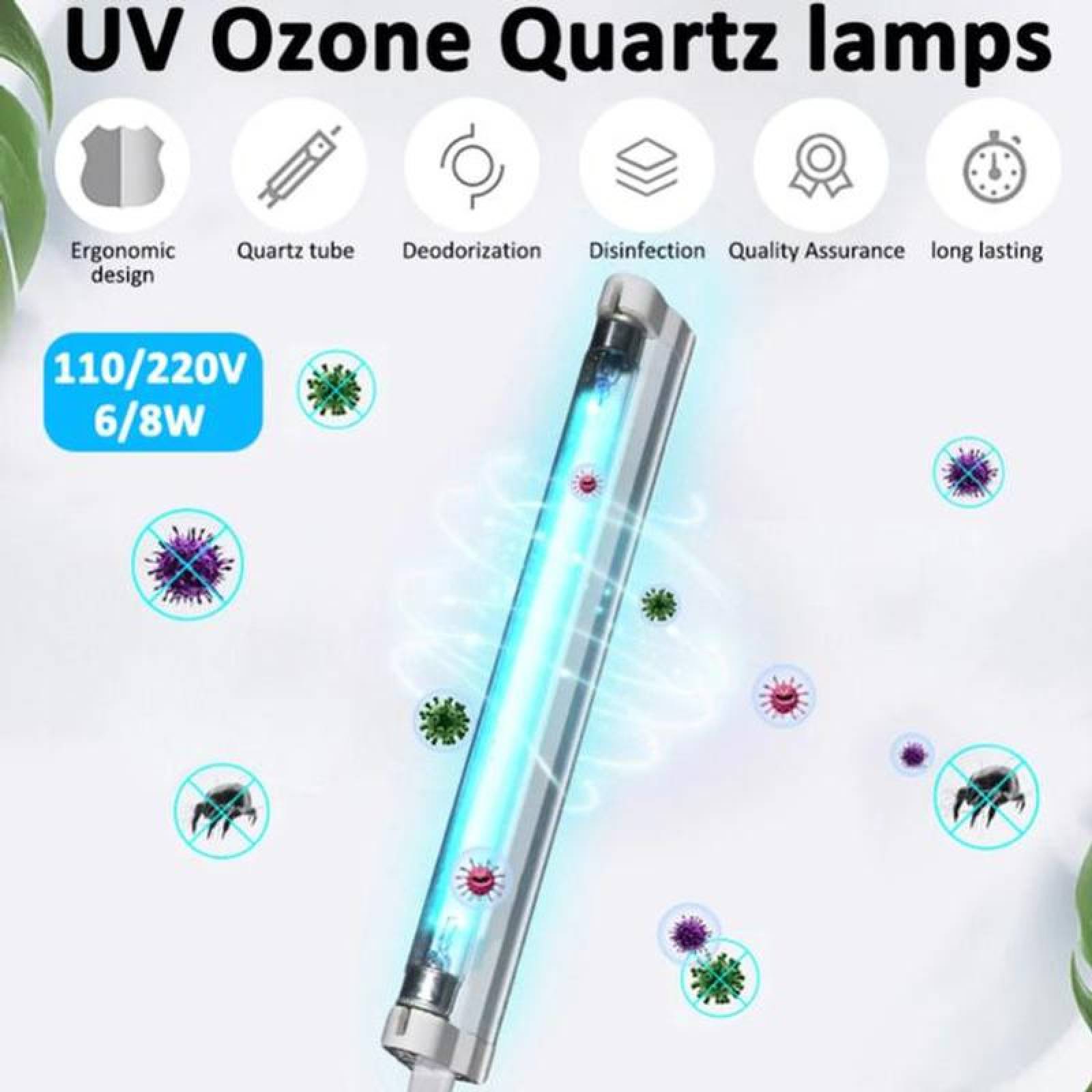 Lámpara Ultravioleta Innovadoras, MXTLU-005-3, 5x15W, 110V, 45m² de Sanitización, 5 Lámparas, 4 Puentes, 1 Enchufe, Aluminio,, BactLight Plus