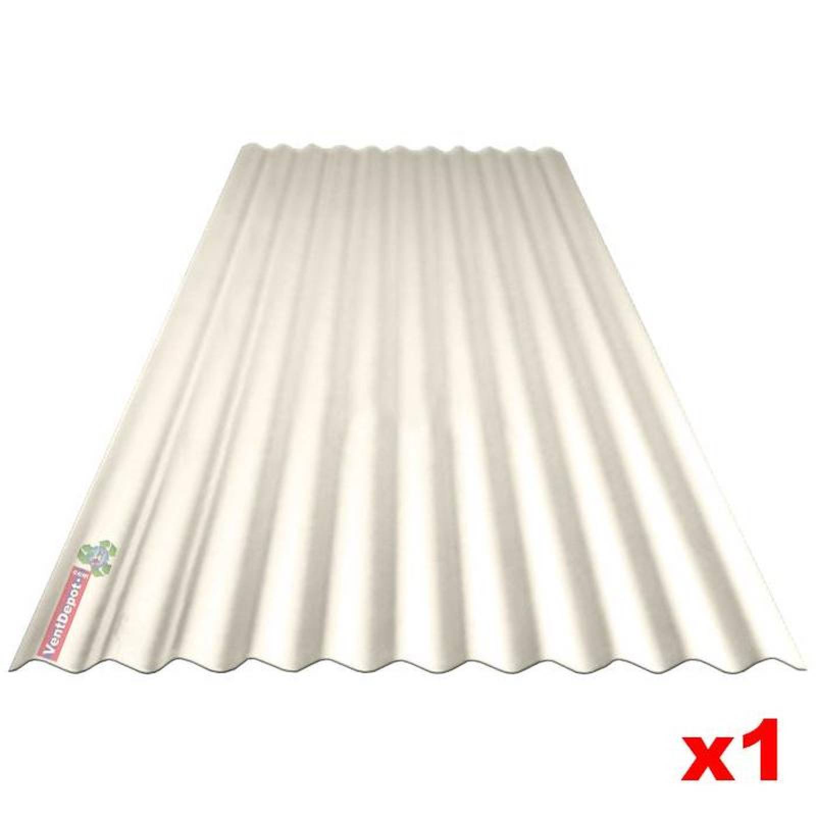 Lamina Traslucida Ondulada, MXOAY-001, 0,74x2,44m, Espesor: 1,2mm, Perfil O-30, Material: PoliAcril, Acabado: Blanco, Peralte 1,90 cm, 1Pza, ProLight-O-30-T-60