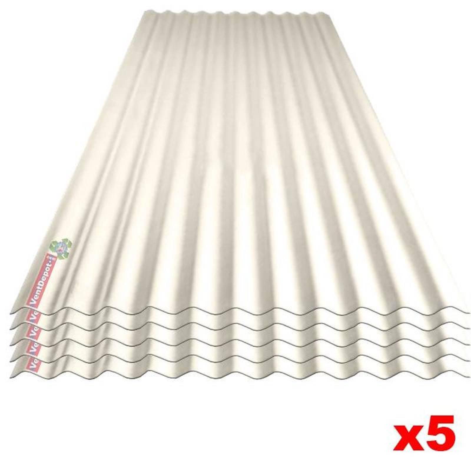 Lamina Traslucida para Garages, MXOAY-004, 0,74x3,05m, Espesor: 1,2mm, Perfil O-30, Material: PoliAcril, Acabado: Blanco, Peralte 1,90 cm, 5Pzs, ProLight-O-30-T-60