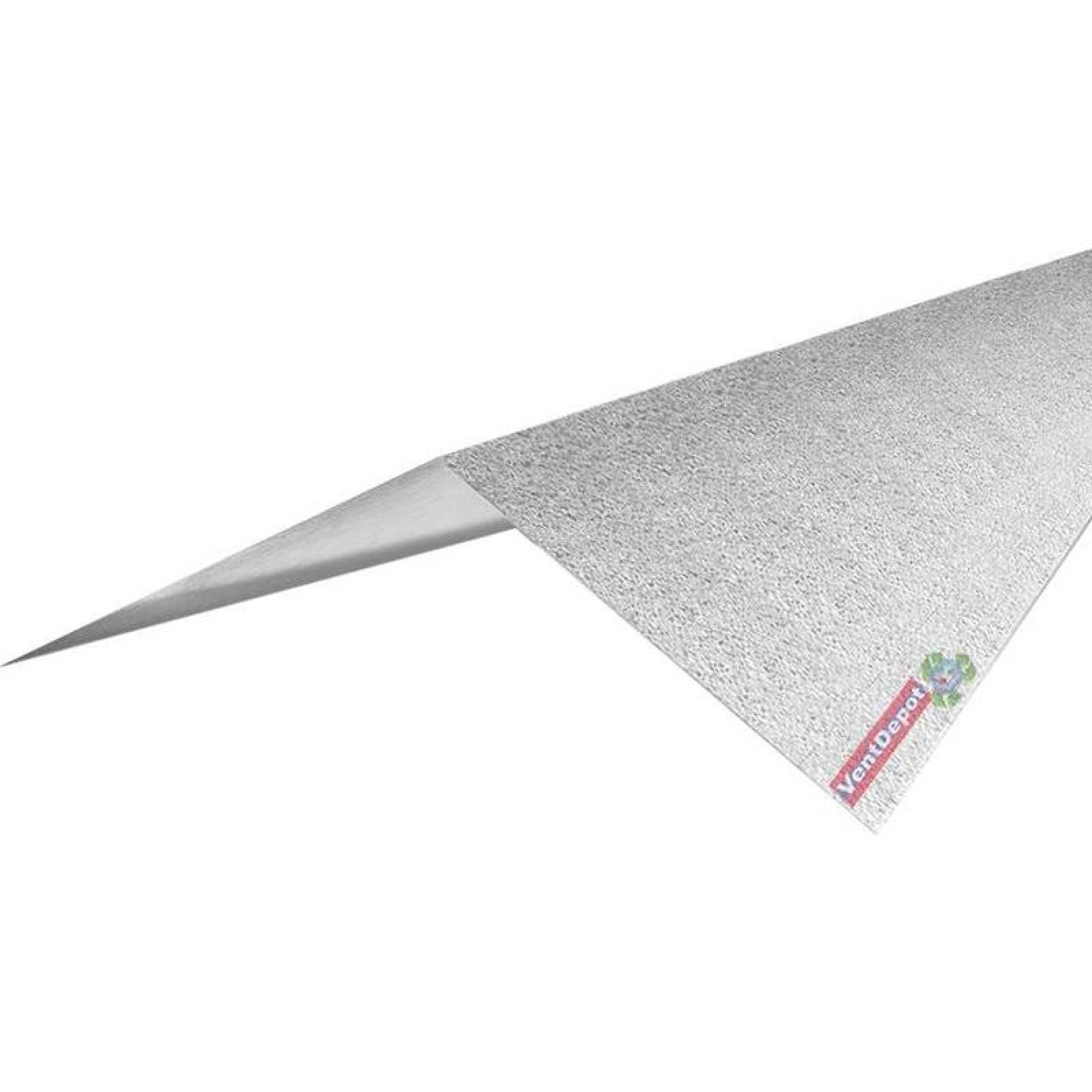 Union de Techo Galvateja de Lamina MXCGV-013 1 Pza, 0,20 x 0,20 x 3,05 Calibre 24 Inclinación 20 Material Acero Acabado Galvanizado, CoverRoof Galv