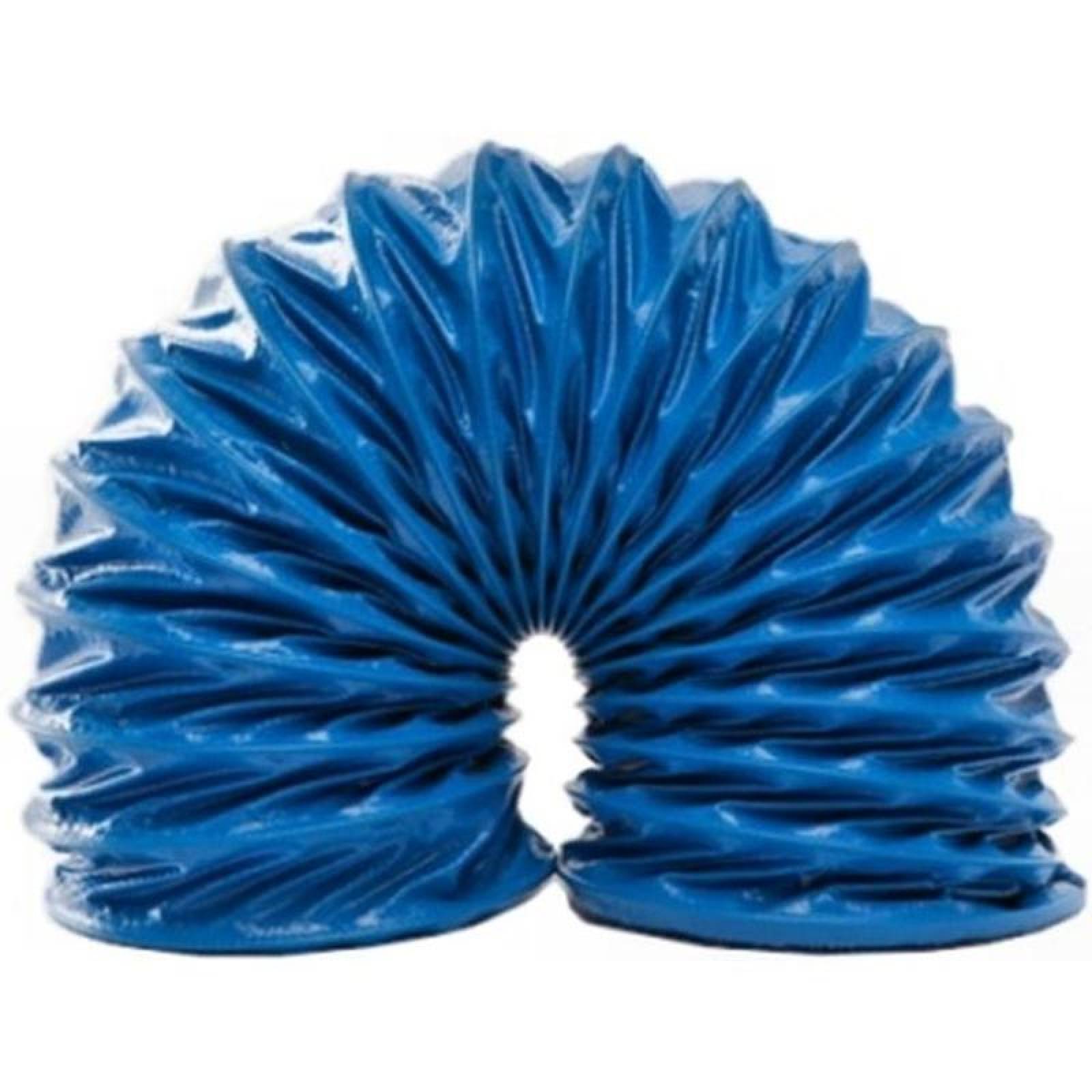 Mangueras Flexibles de Aire HVAC MXMAX-007 8" Diámetrox5mlona termoplástica reforzada cespiral de alambre de acero al carbón Azul MaxoMan
