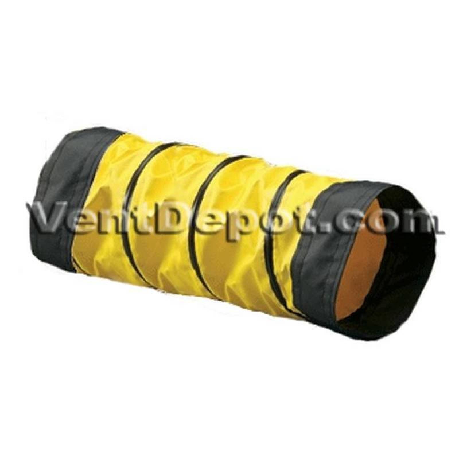 Ducto Flexible Para Extractor Aire MXWPW-001-3 4" Diámetrox7,6m Poliéster cacrílico cfranja externa AmaNeg AWP-W