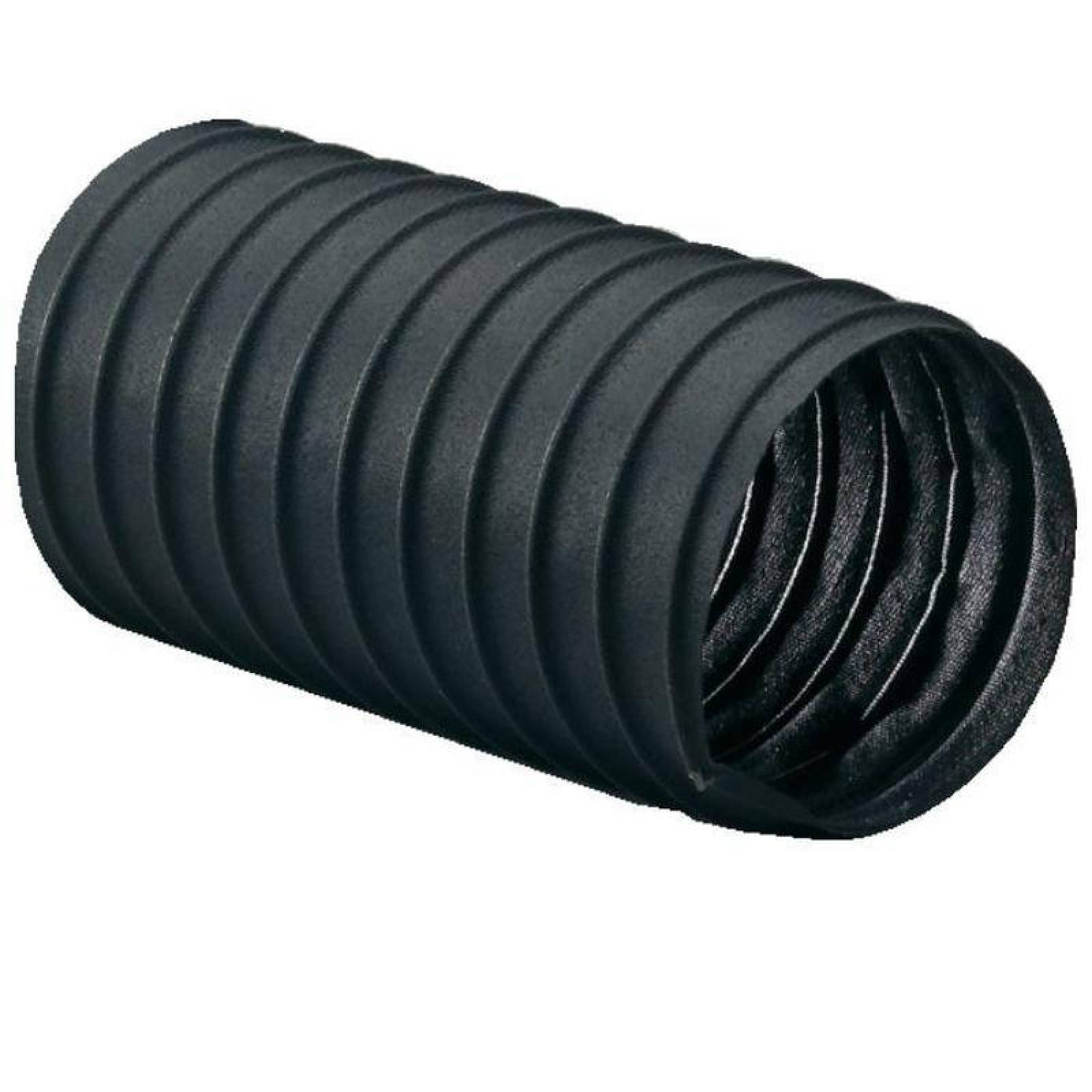  Conducto de Aire Caliente CWS, MXCWS-012, 6" Diámetrox7.6m, Tela de Poliéster, con cable de acero en espiral, negra , CWS