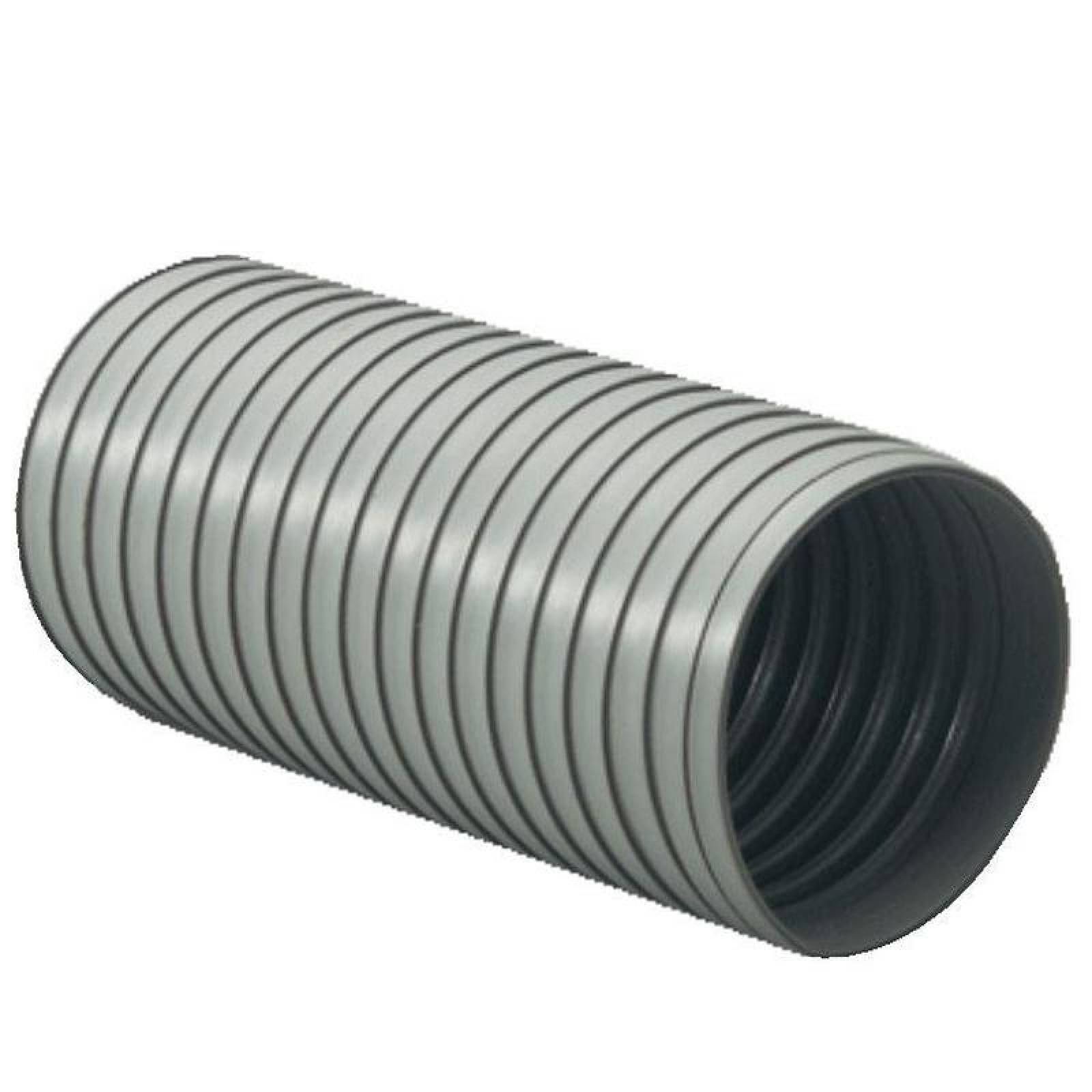 Mangueras Flexibles NS, MXDPT-006-1, 4.5" Diámetrox7.6m, PVC con cinta en cerrojo, gris., Pliaduct