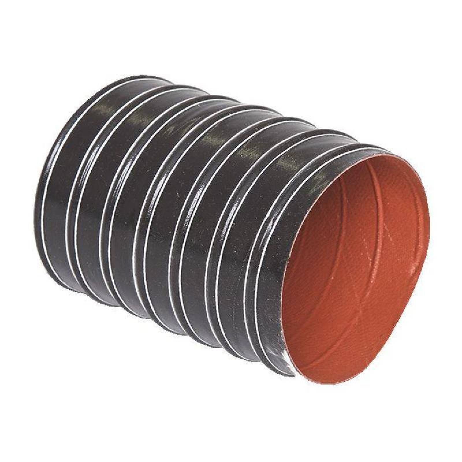  Conducto de Aire Caliente NS, MXHNS-005-2, 3" Diámetrox7.6m, F/vidrio, c/silicona, silicona nomex, negra., NS