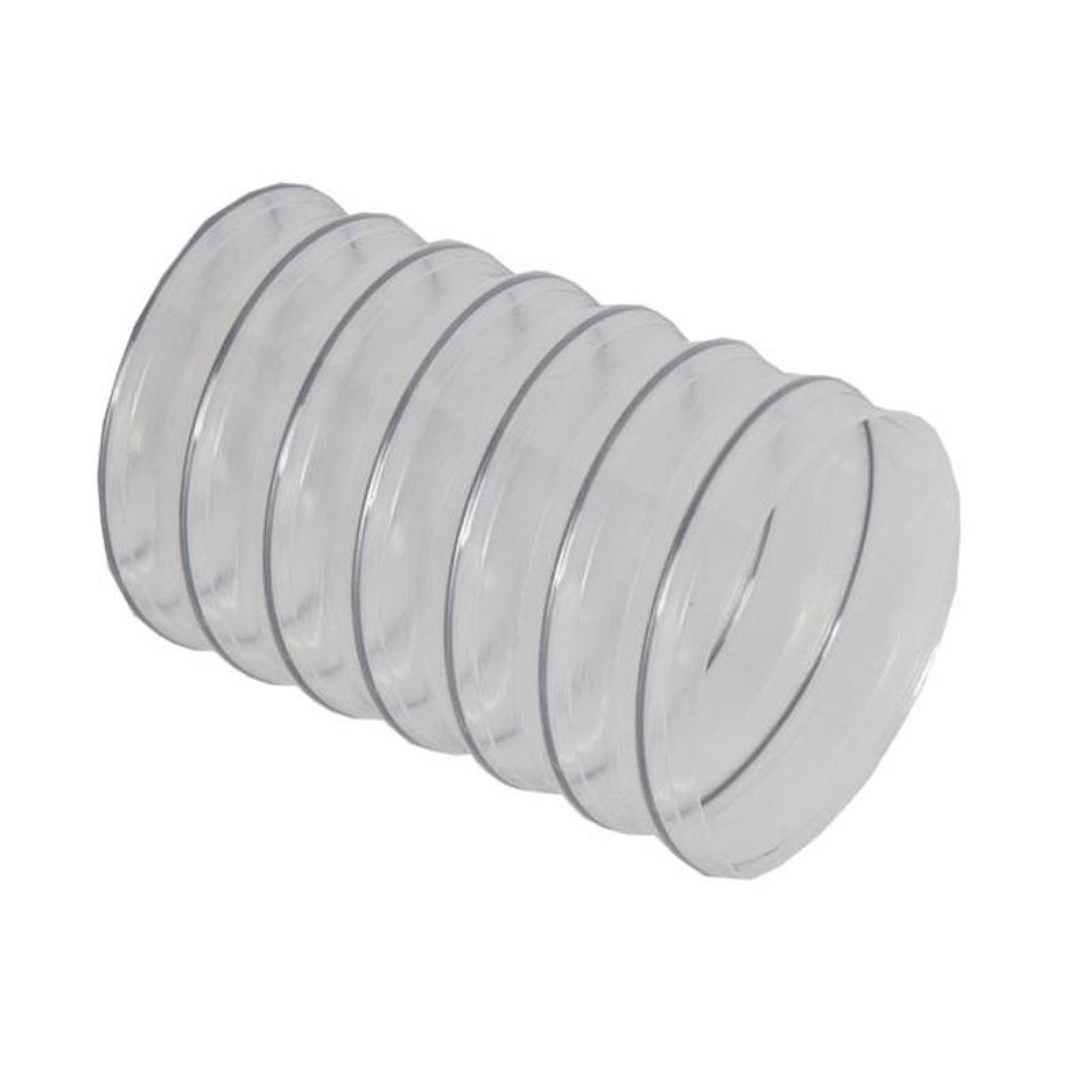 Manguera Flexible con Neopreno, MXFLD-016, 8" Diámetrox7,6m, fabricada en poliuretano con resorte de acero, transparente, Flx-Thane LD