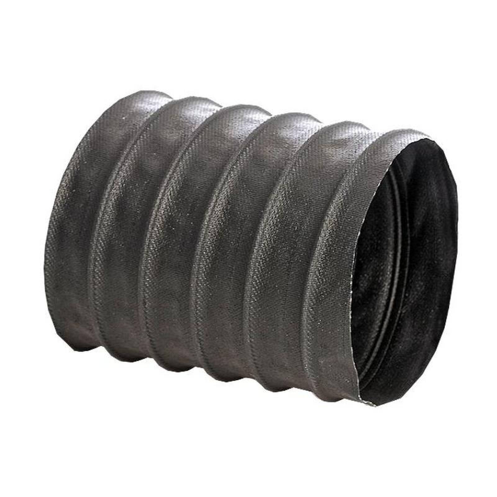 Manguera de Tela de Poliéster, MXWGP-007, 2,5" Diámetrox7,6m, PVC c/cable acero en espiral, negra, CWGP