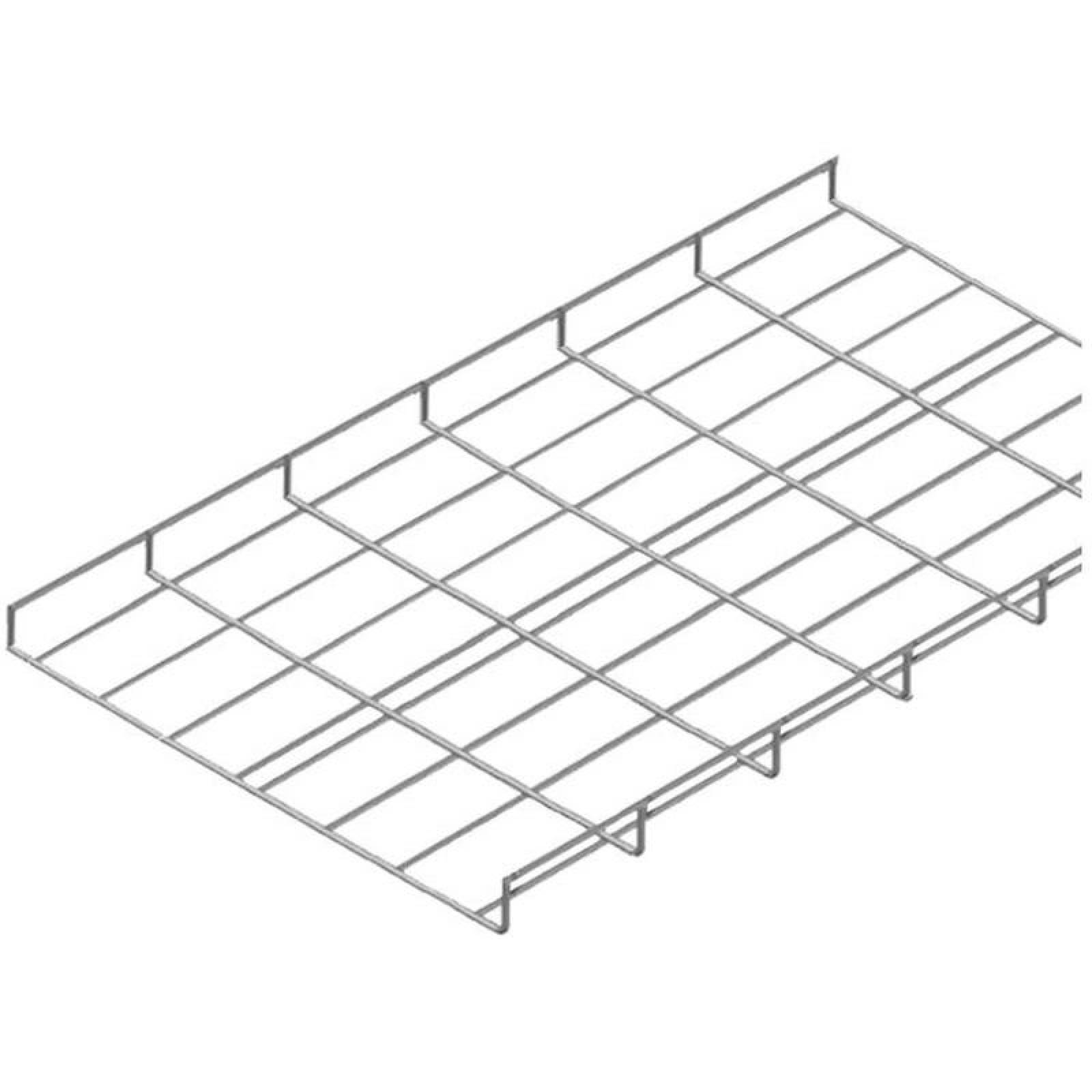 Charola Tipo Malla para Escuelas MXWRE-002-3 14x1" 3,05m Inox, 304 Calibre 11, CharoWire