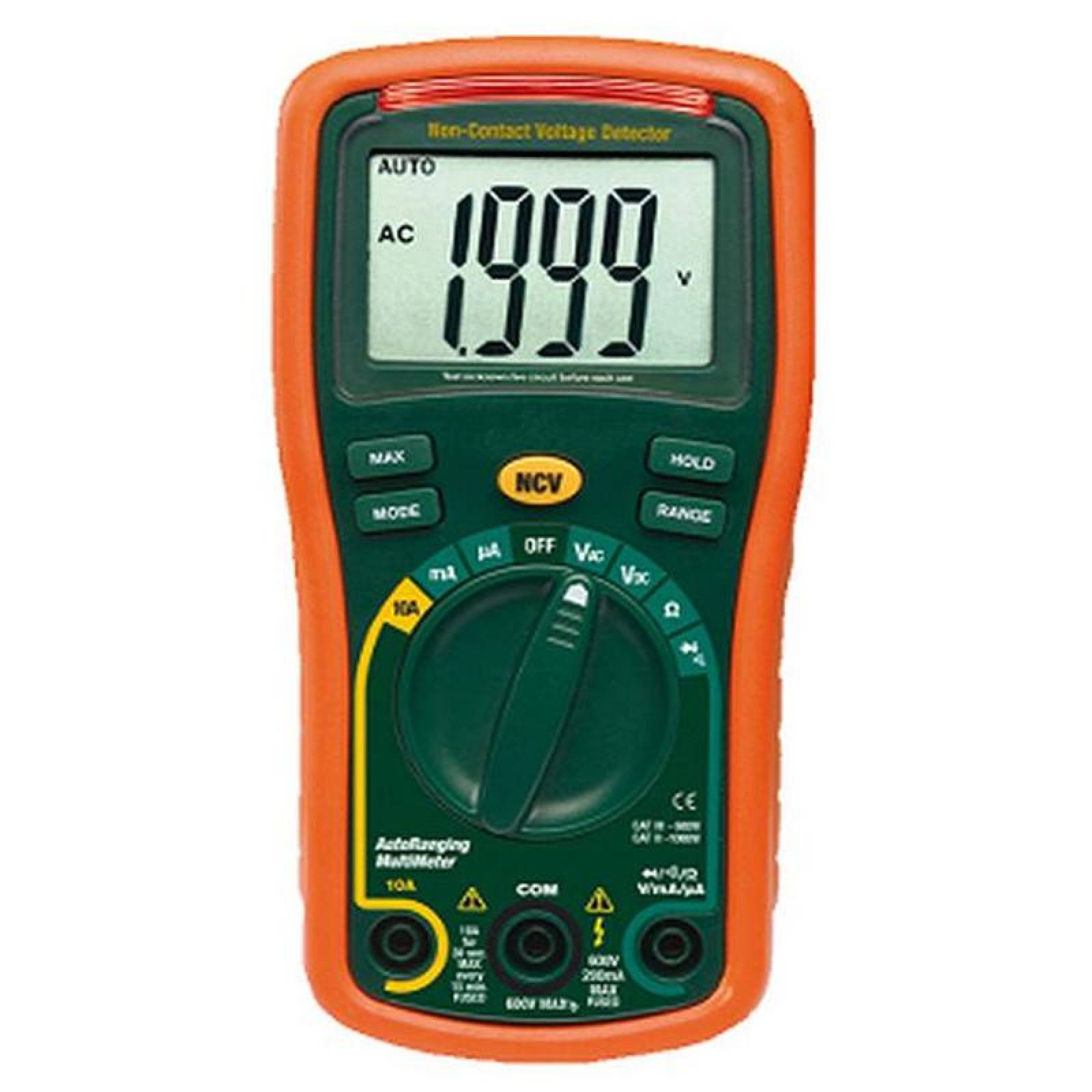 Multimetro Indicador Batería Baja MXMDV-002-3 2,000 Cuentas 100 a 600VCA 01 mA a 10 A Bateria 2 AAA MiniDetecVolt