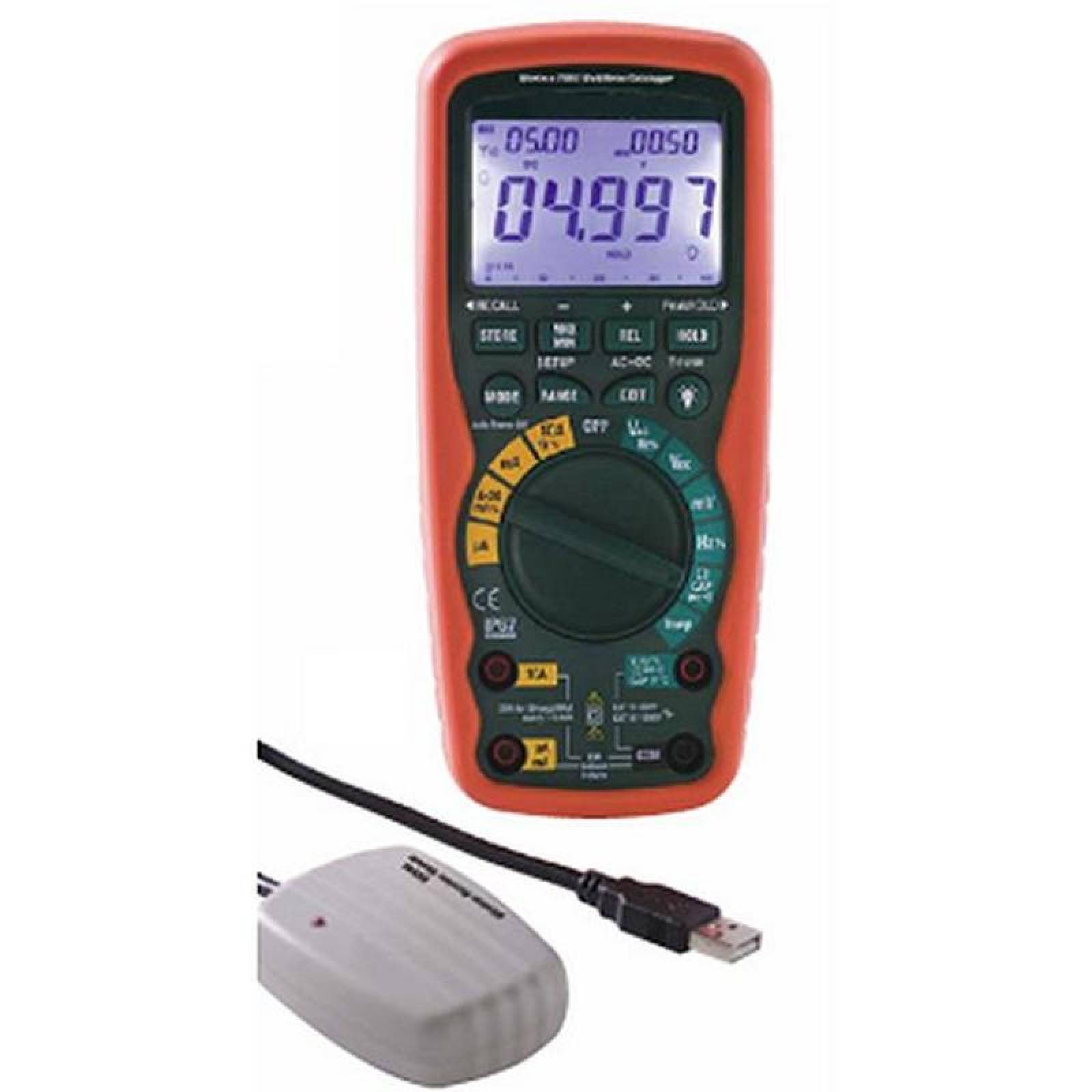 Multimetros Estuche Portatil MXMLW-001-26 40000 Cuentas 0,06porciento 0,01mV a 1000VCD 0,1 a 1000VCA -45a 750 MultiWireless