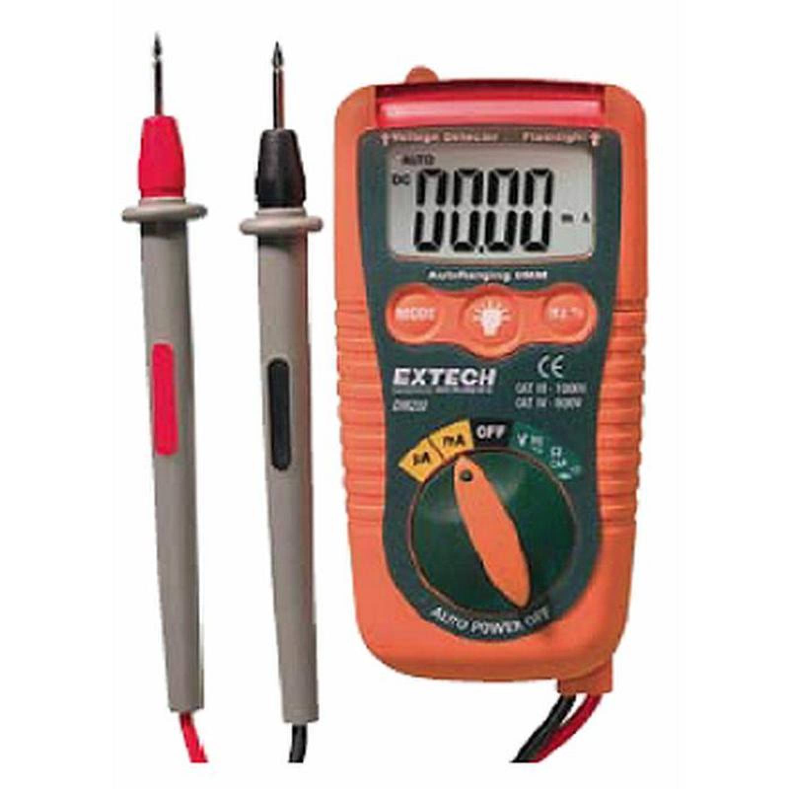 Multimetro Lector de Electricidad MXMPK-001-26 4,000 Cuentas 600V 200mA 10kHz 200F MultiPocket